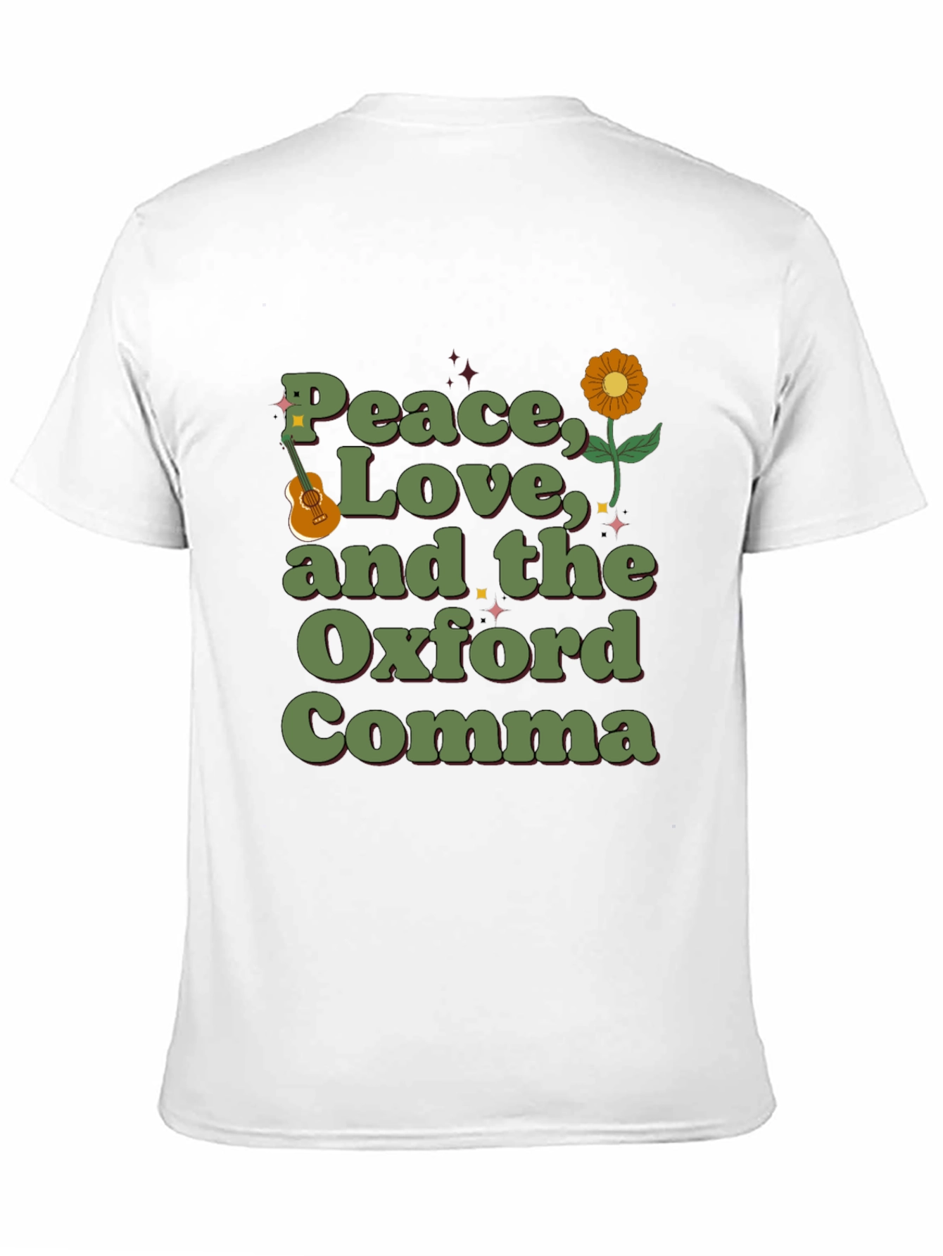 Peace Love and the Oxford Comma Graphic Tee