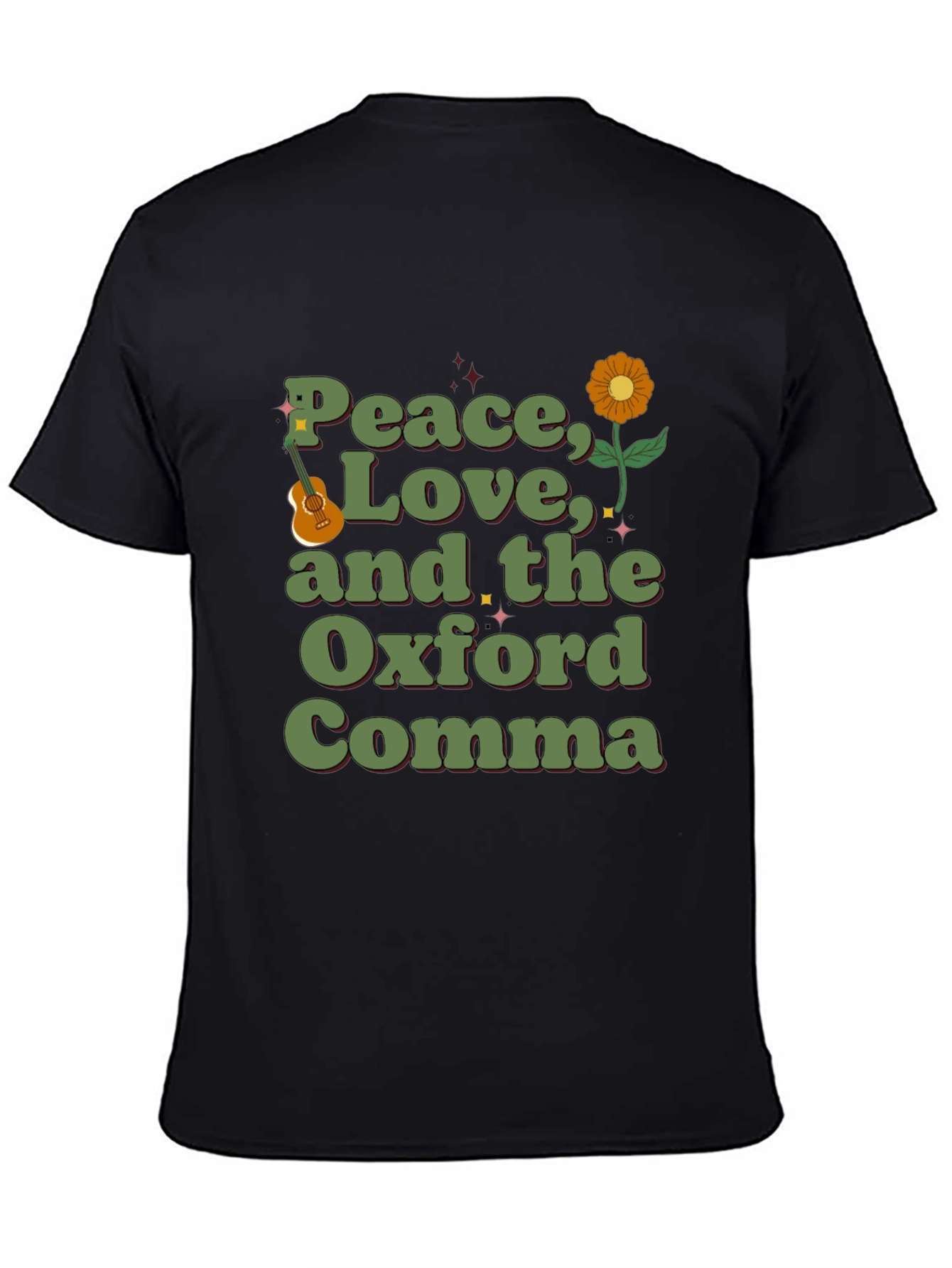 Peace Love and the Oxford Comma Graphic Tee