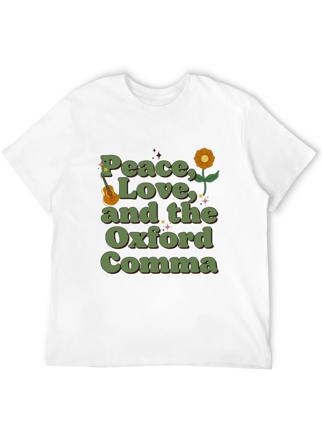Peace Love and the Oxford Comma Graphic Tee