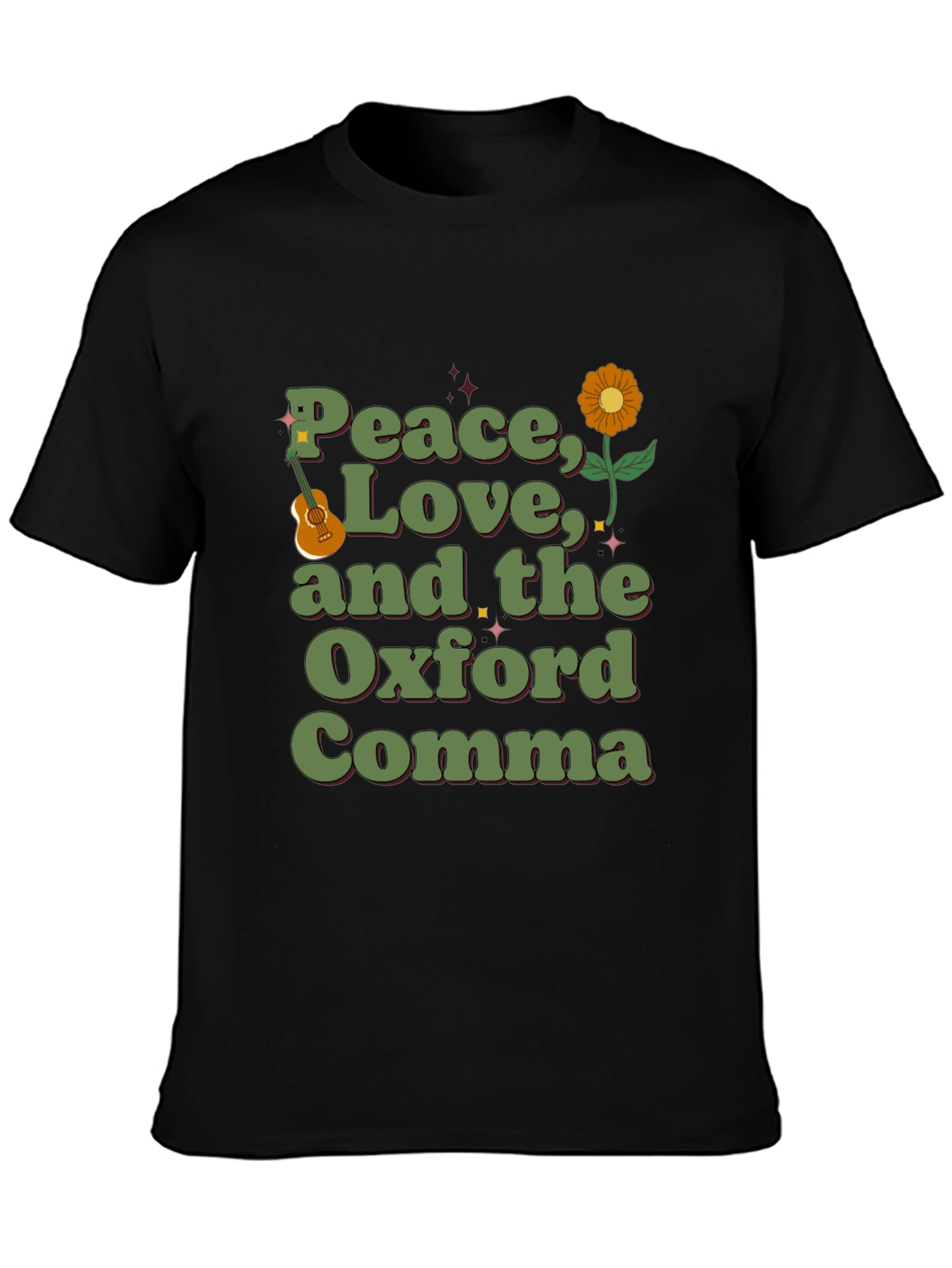 Peace Love and the Oxford Comma Graphic Tee