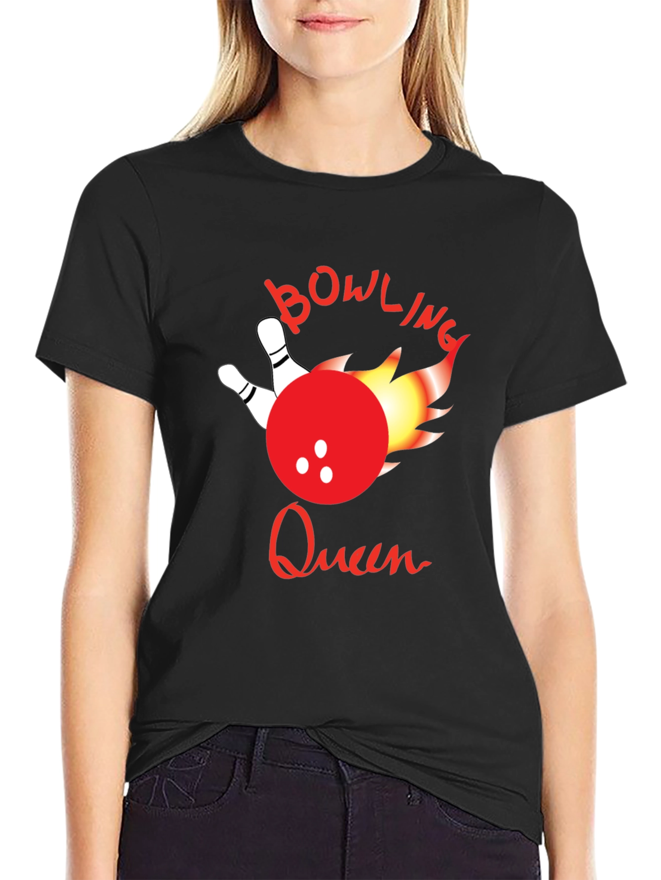 Bowling Queen Graphic T-Shirt - Unisex