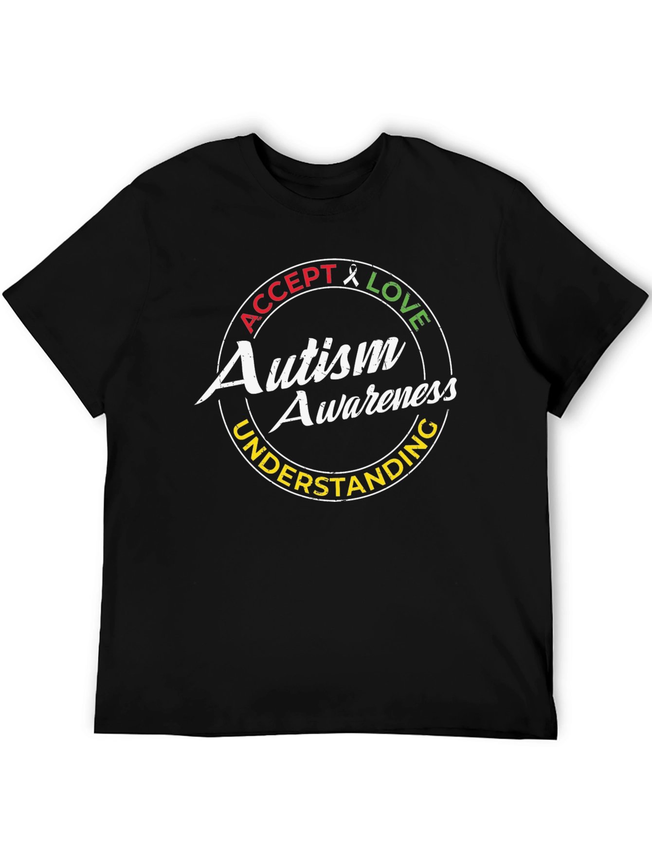 Autism Awareness Graphic Tee - Accept Love Understand