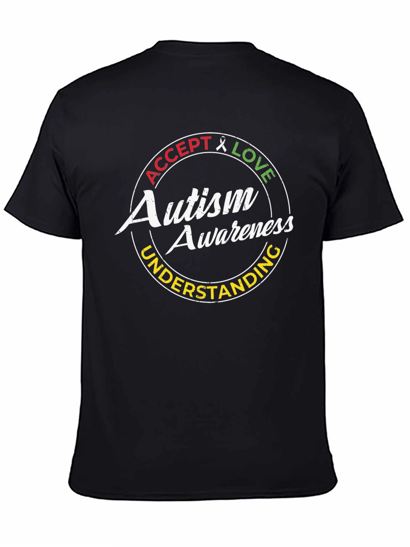 Autism Awareness Graphic Tee - Accept Love Understand