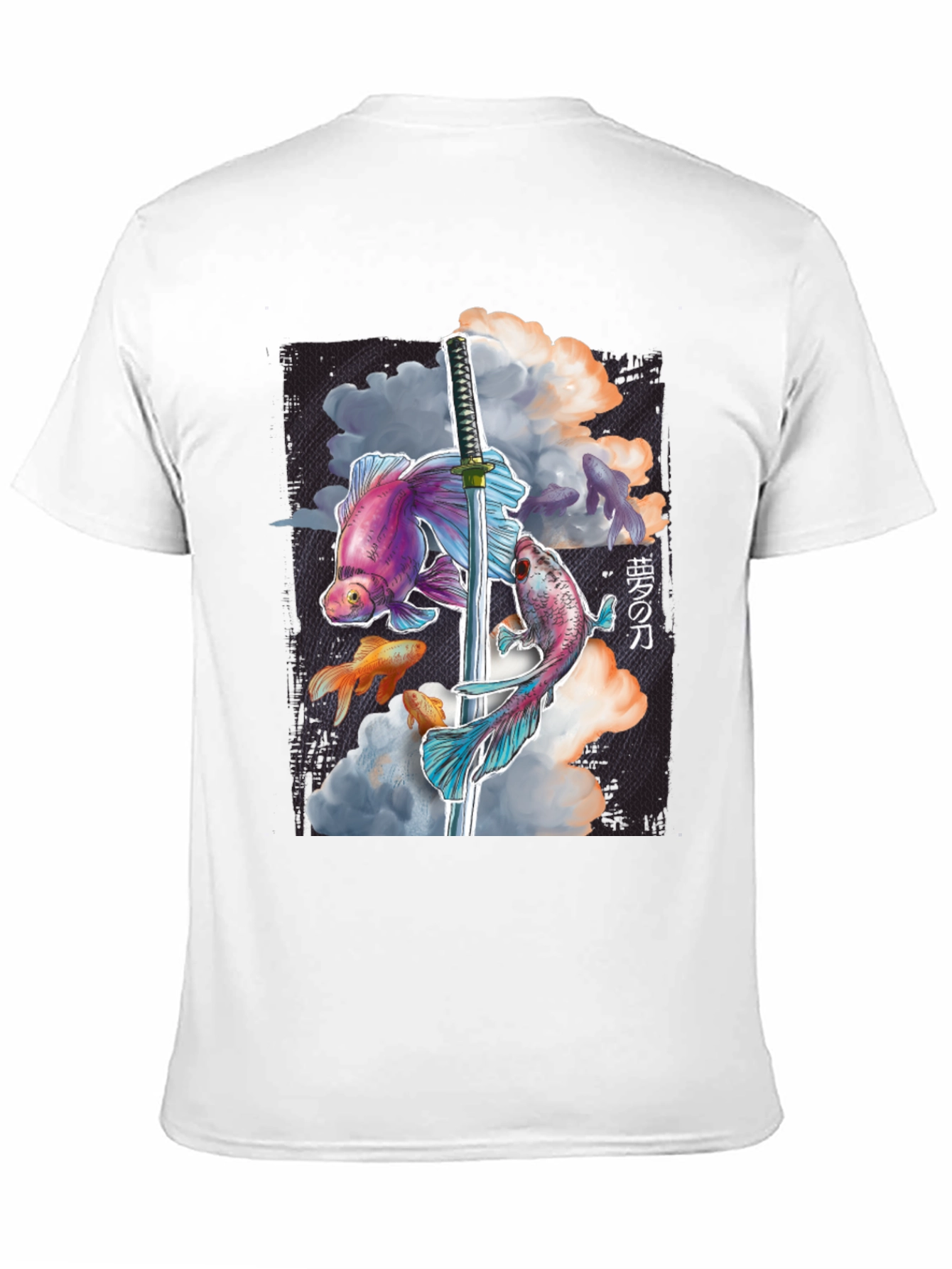 Koi Fish Katana Graphic Tee - Unique Style