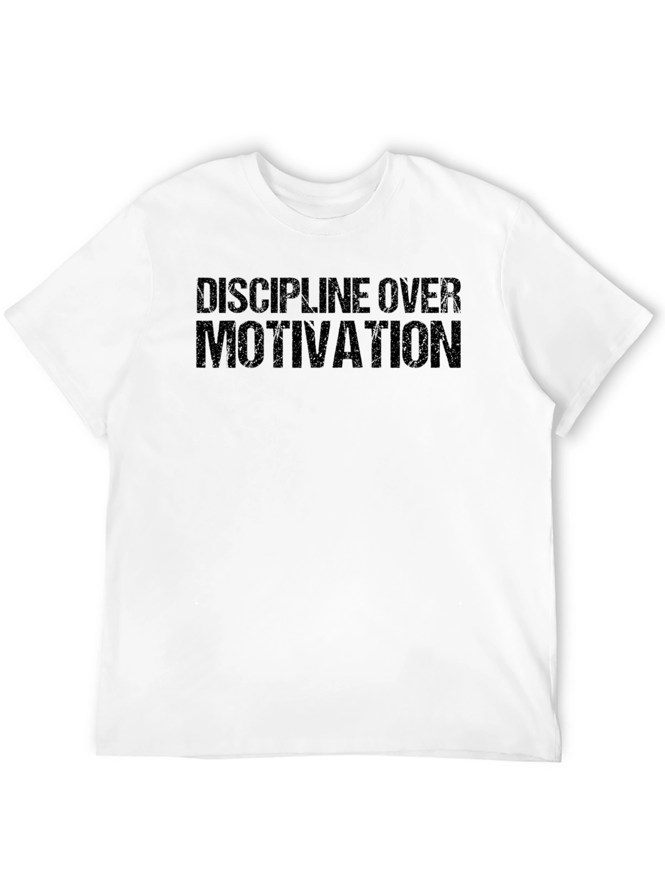 Discipline Over Motivation Black T-Shirt
