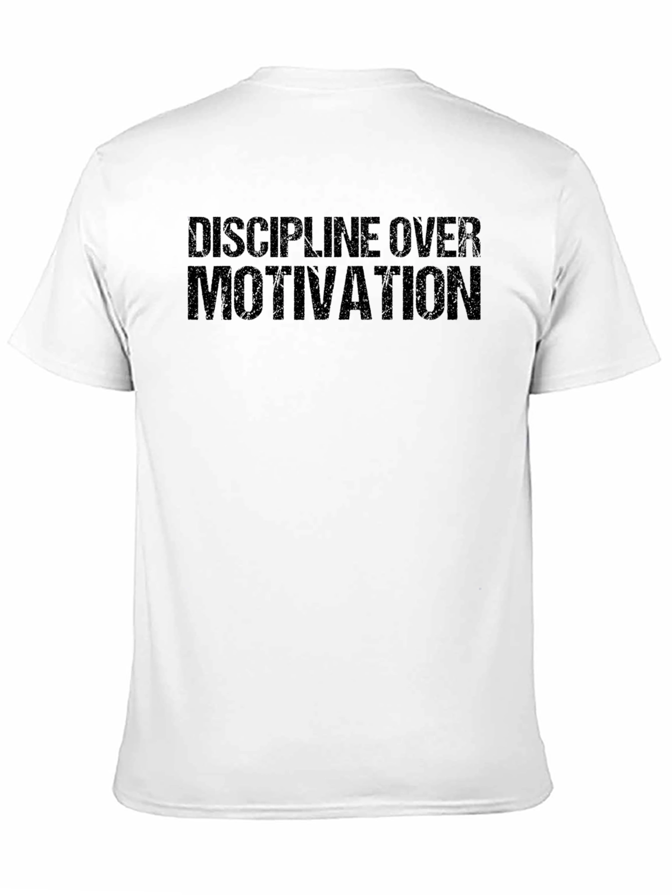 Discipline Over Motivation Black T-Shirt