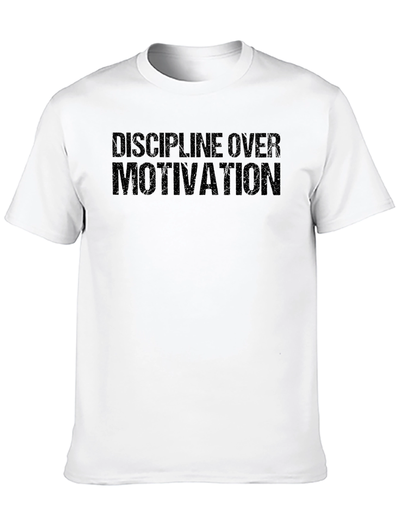 Discipline Over Motivation Black T-Shirt
