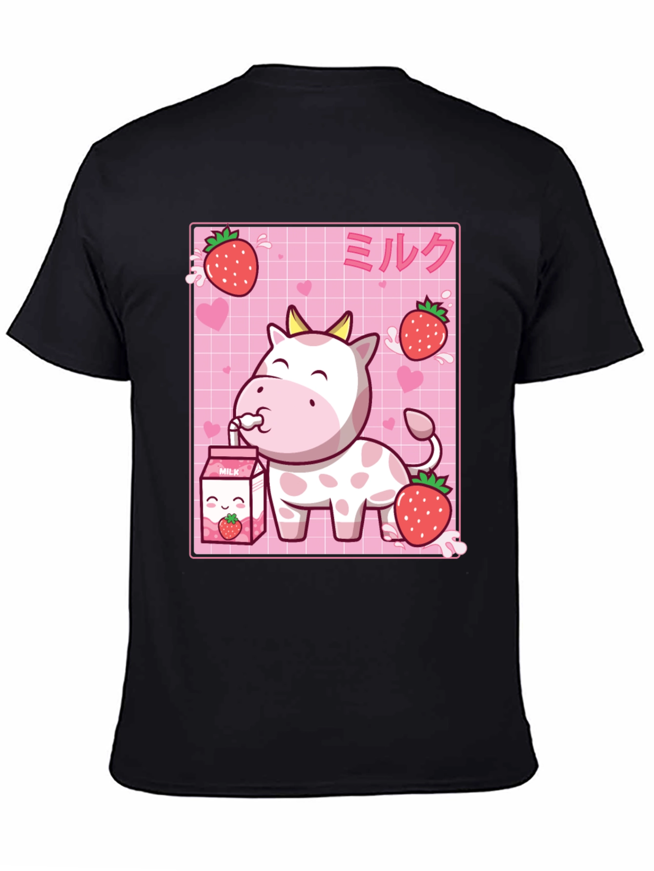 Cute Strawberry Cow Milk T-Shirt