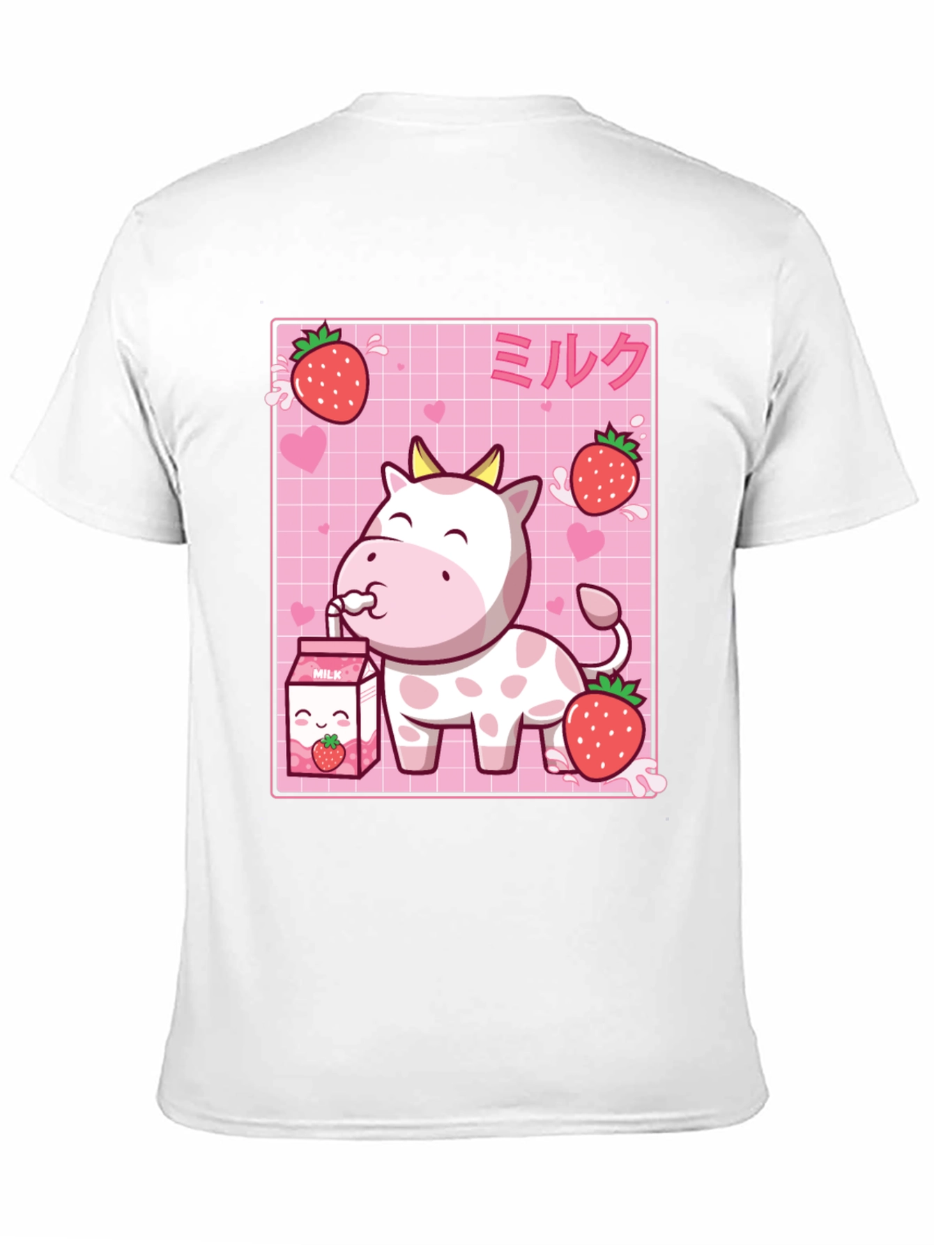 Cute Strawberry Cow Milk T-Shirt