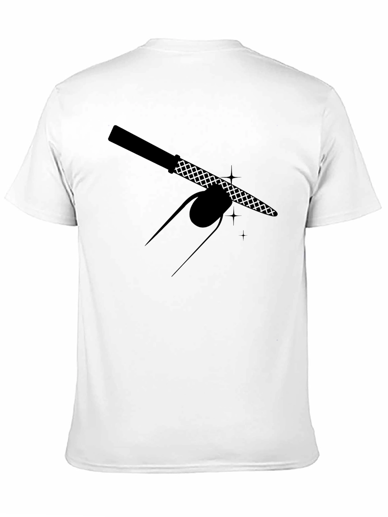Nail File Graphic T-Shirt - Black