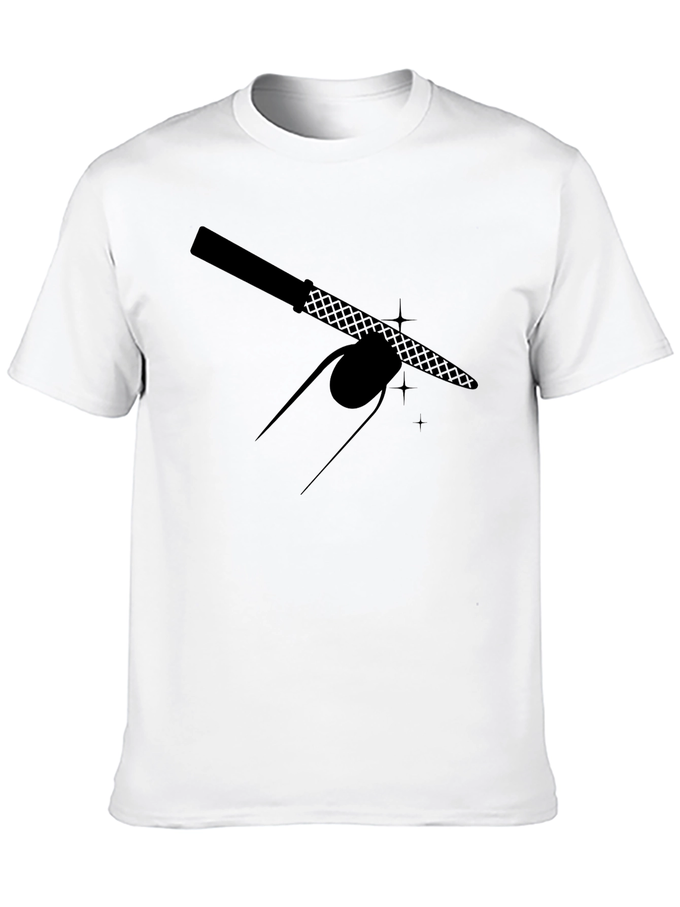 Nail File Graphic T-Shirt - Black