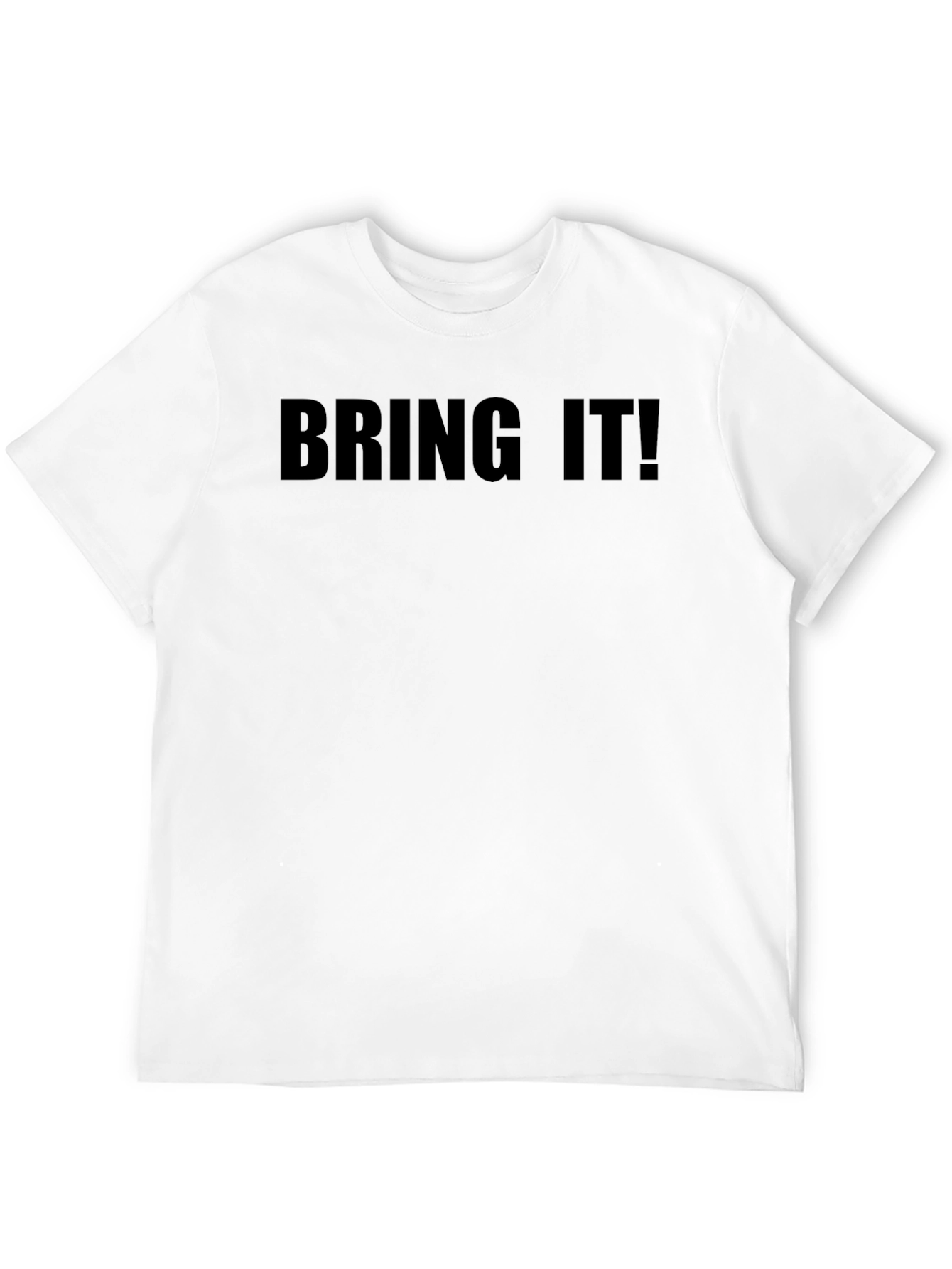 Bring It! Graphic Tee - Black Cotton T-Shirt