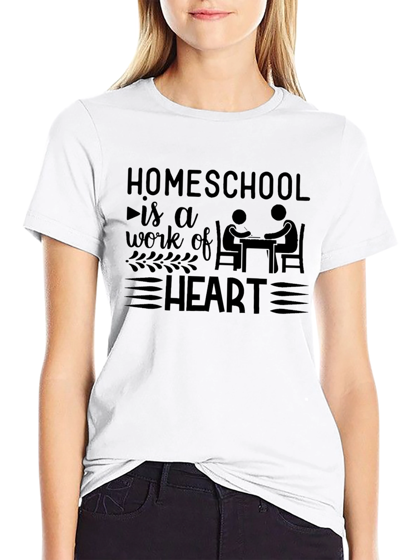 Homeschool is a Work of Heart T-Shirt