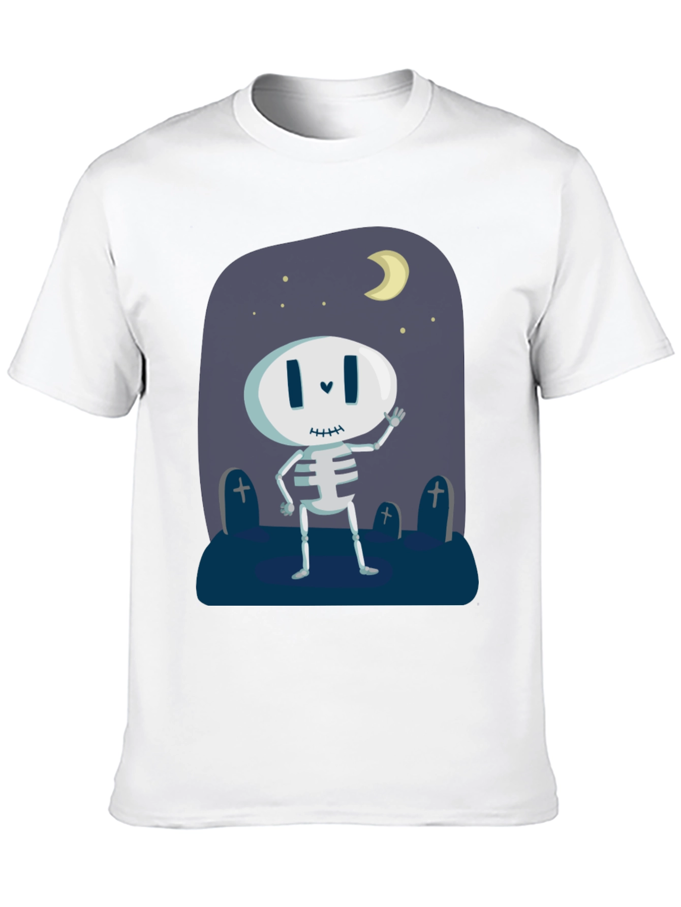 Skeleton Halloween T-Shirt - Spooky Night Design