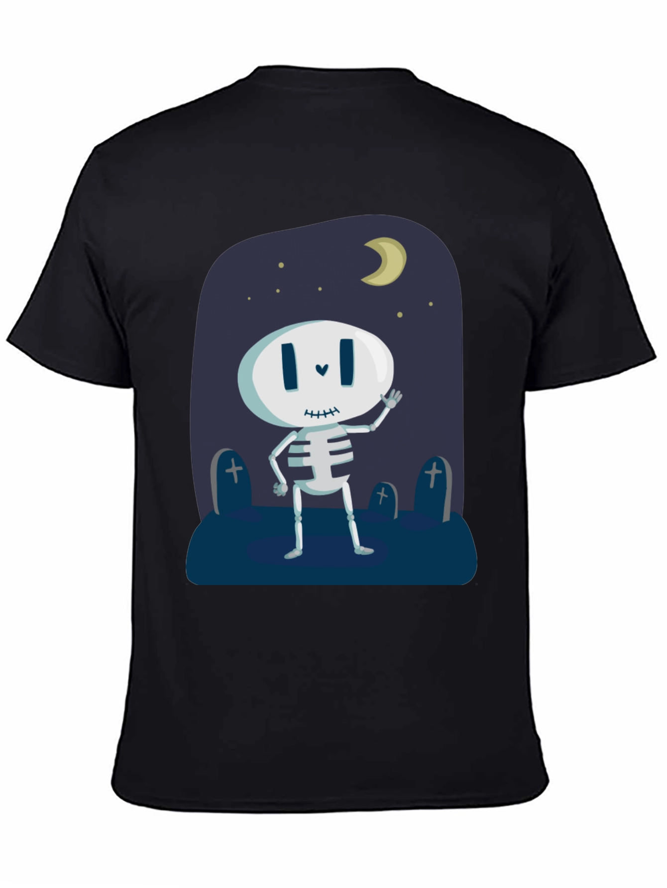 Skeleton Halloween T-Shirt - Spooky Night Design