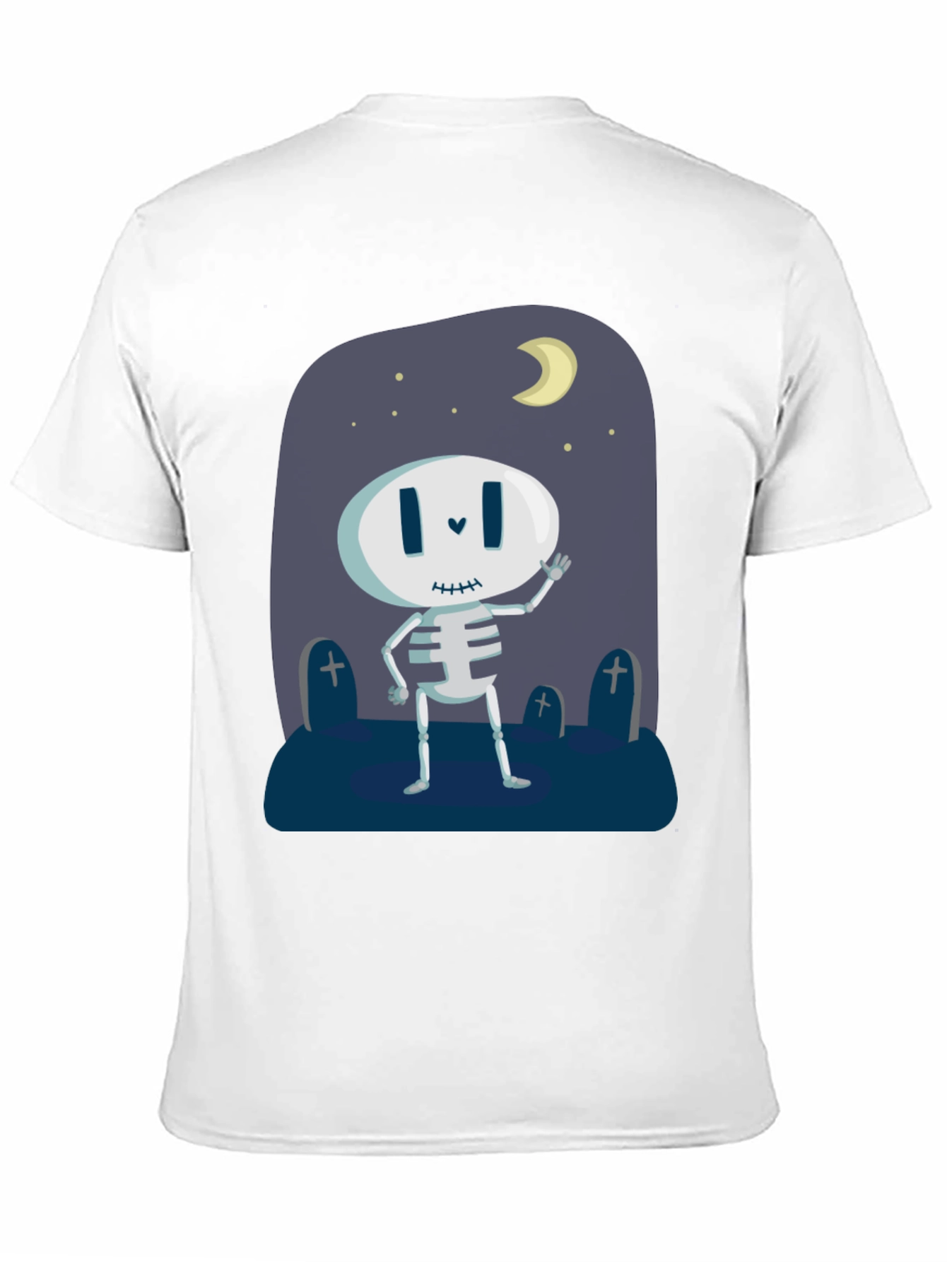 Skeleton Halloween T-Shirt - Spooky Night Design