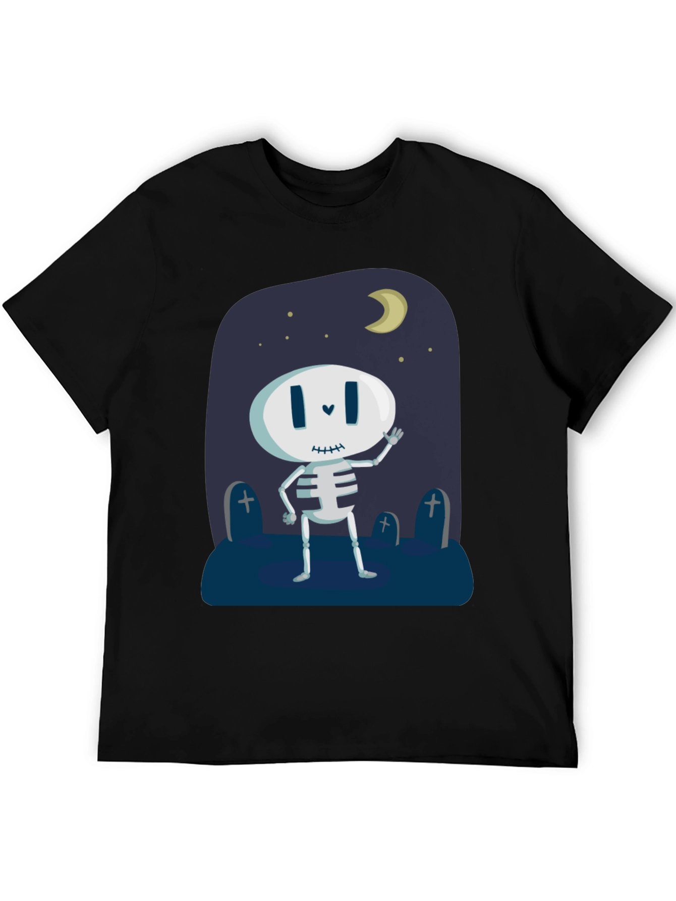 Skeleton Halloween T-Shirt - Spooky Night Design