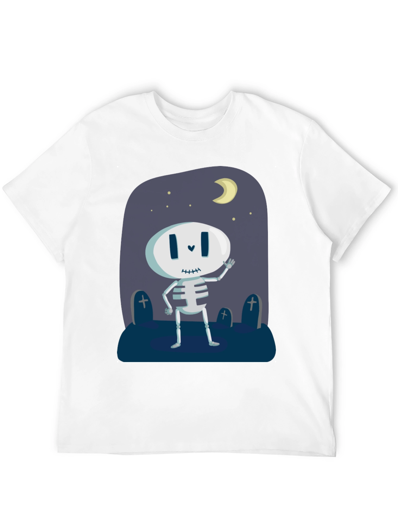 Skeleton Halloween T-Shirt - Spooky Night Design