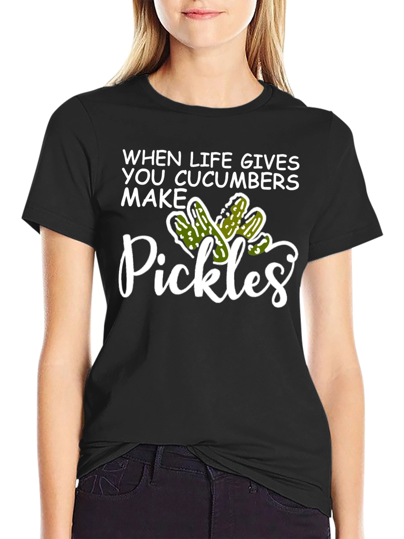 When Life Gives You Cucumbers Make Pickles Graphic T-Shirt