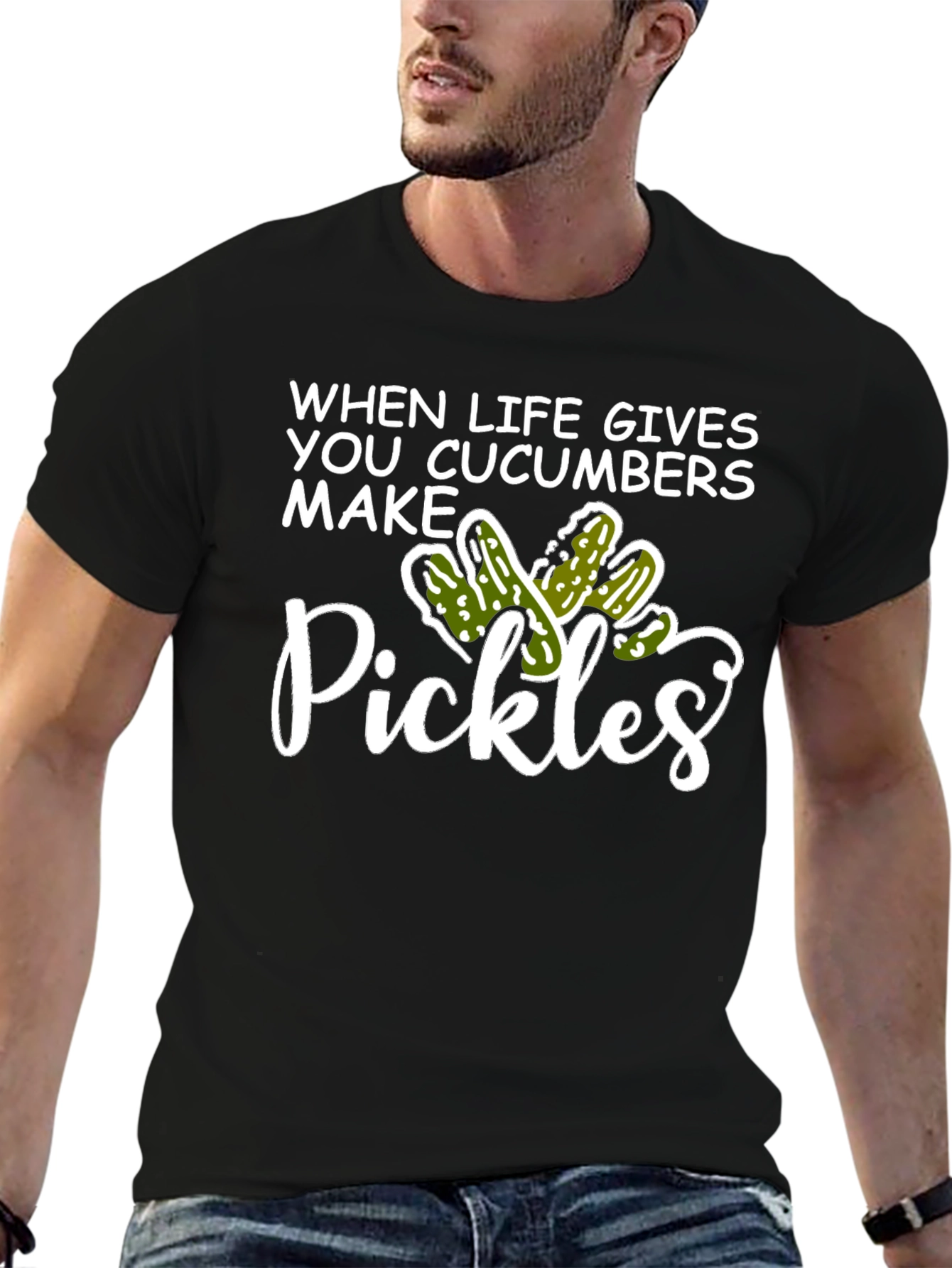 When Life Gives You Cucumbers Make Pickles Graphic T-Shirt