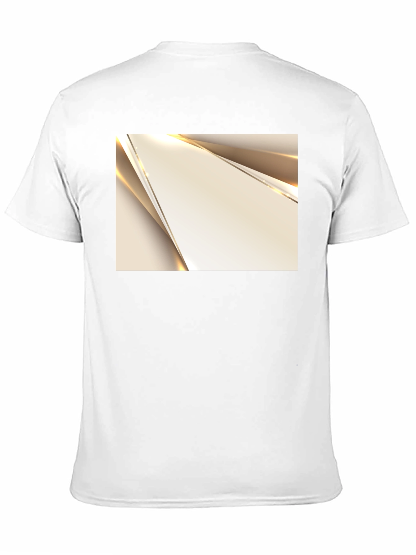 Modern Geometric Graphic Print Black T-Shirt