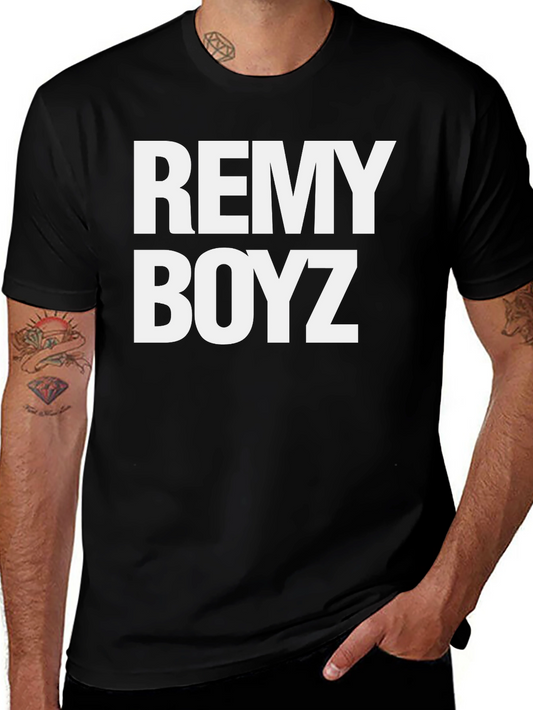 Remy Boyz Black Graphic T-Shirt - Casual Wear