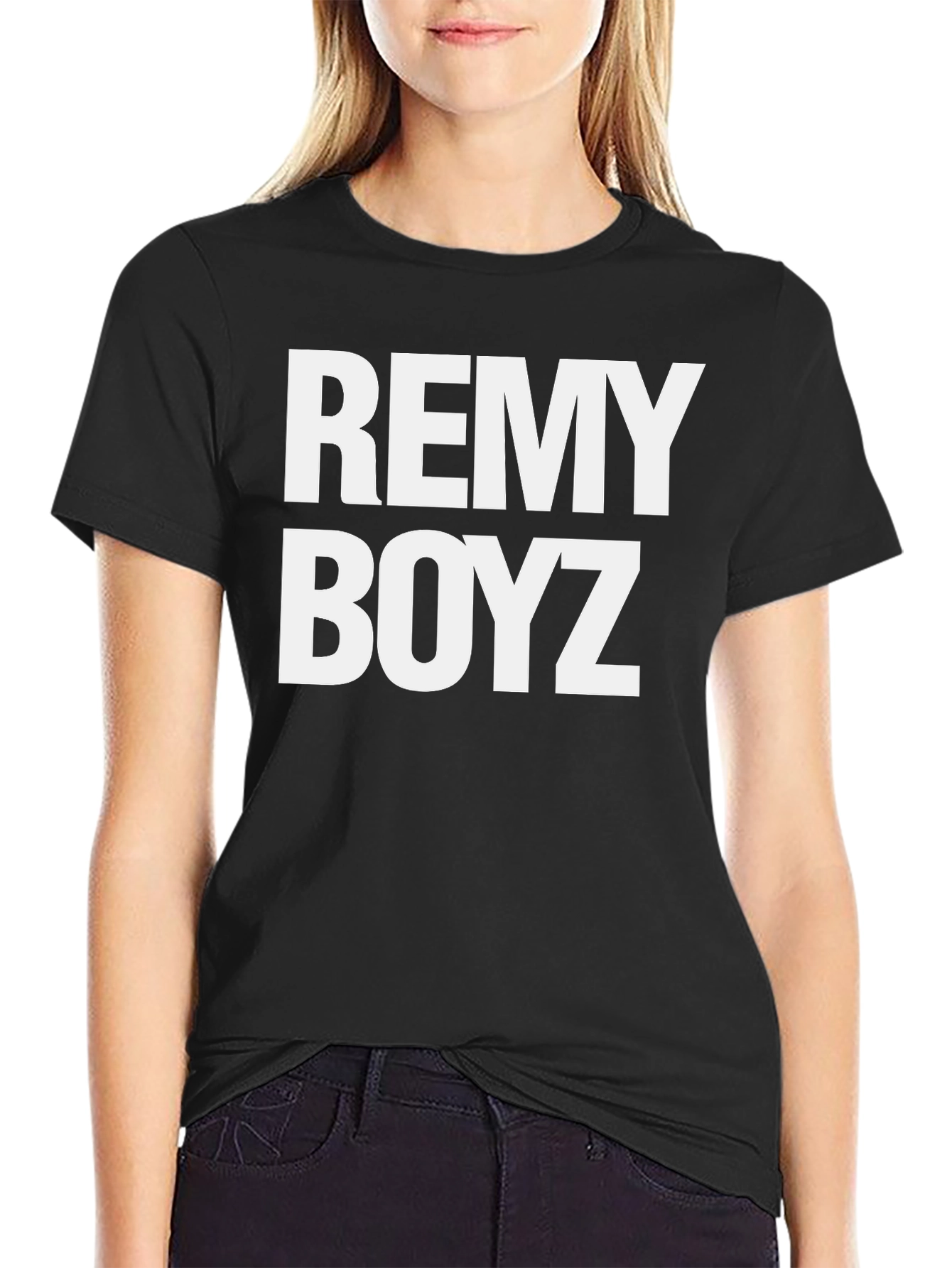Remy Boyz Black Graphic T-Shirt - Casual Wear