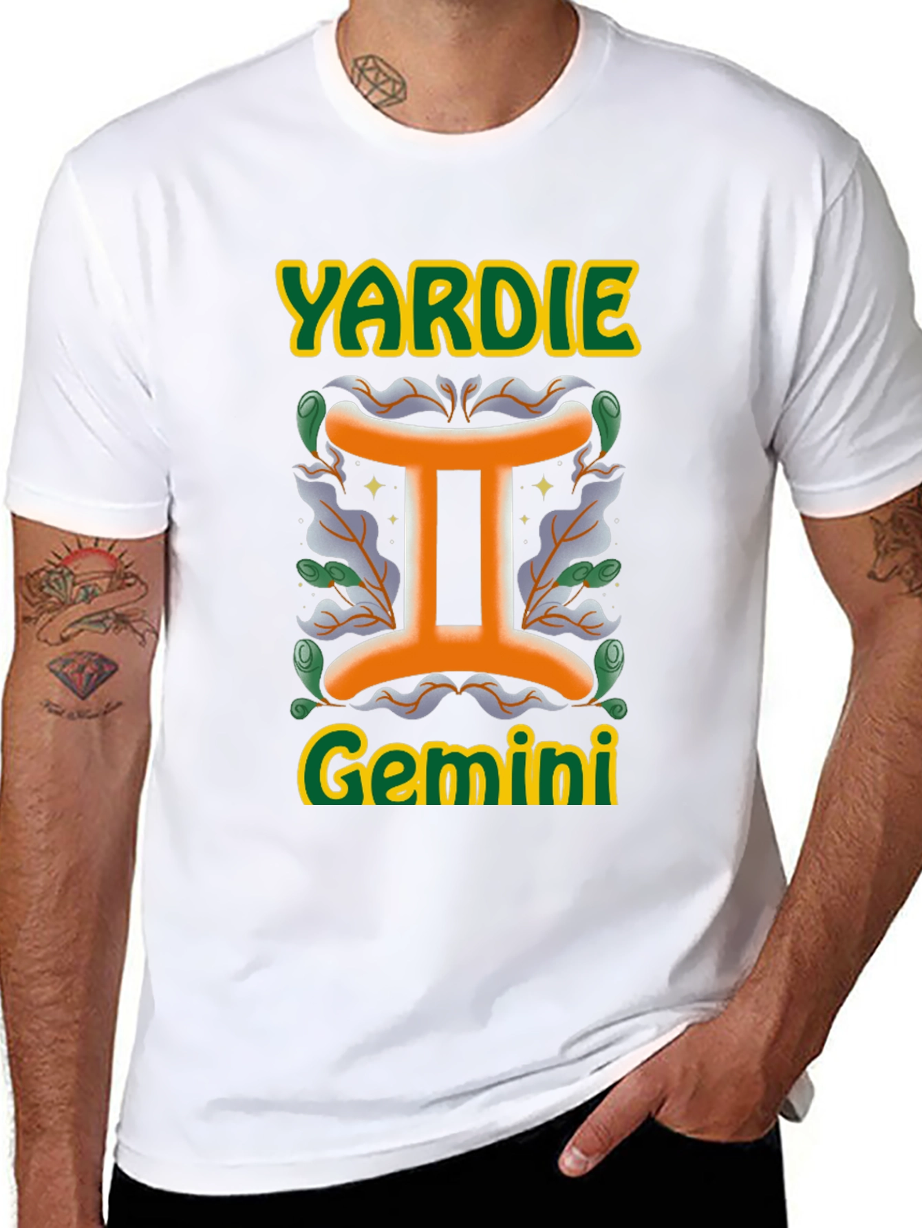 Yardie Gemini T-Shirt Zodiac Sign Tee