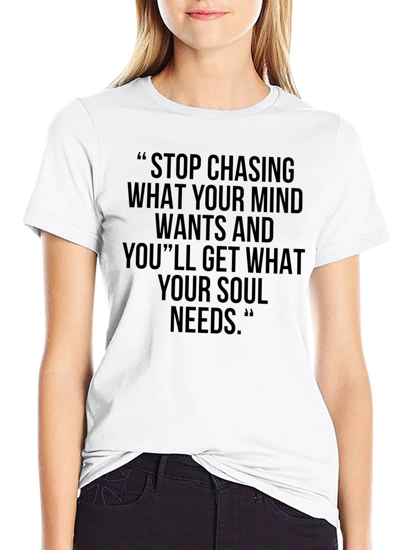 Inspirational Graphic Tee: Stop Chasing