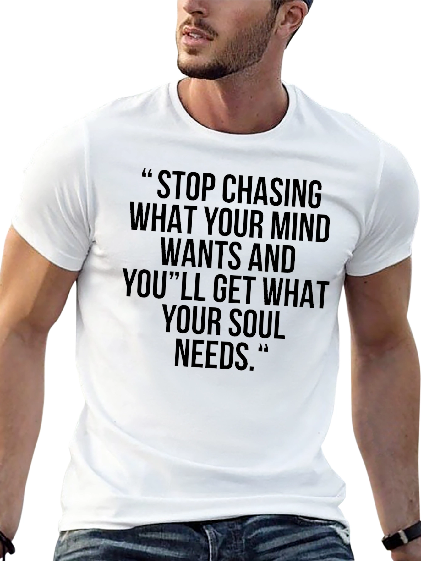 Inspirational Graphic Tee: Stop Chasing
