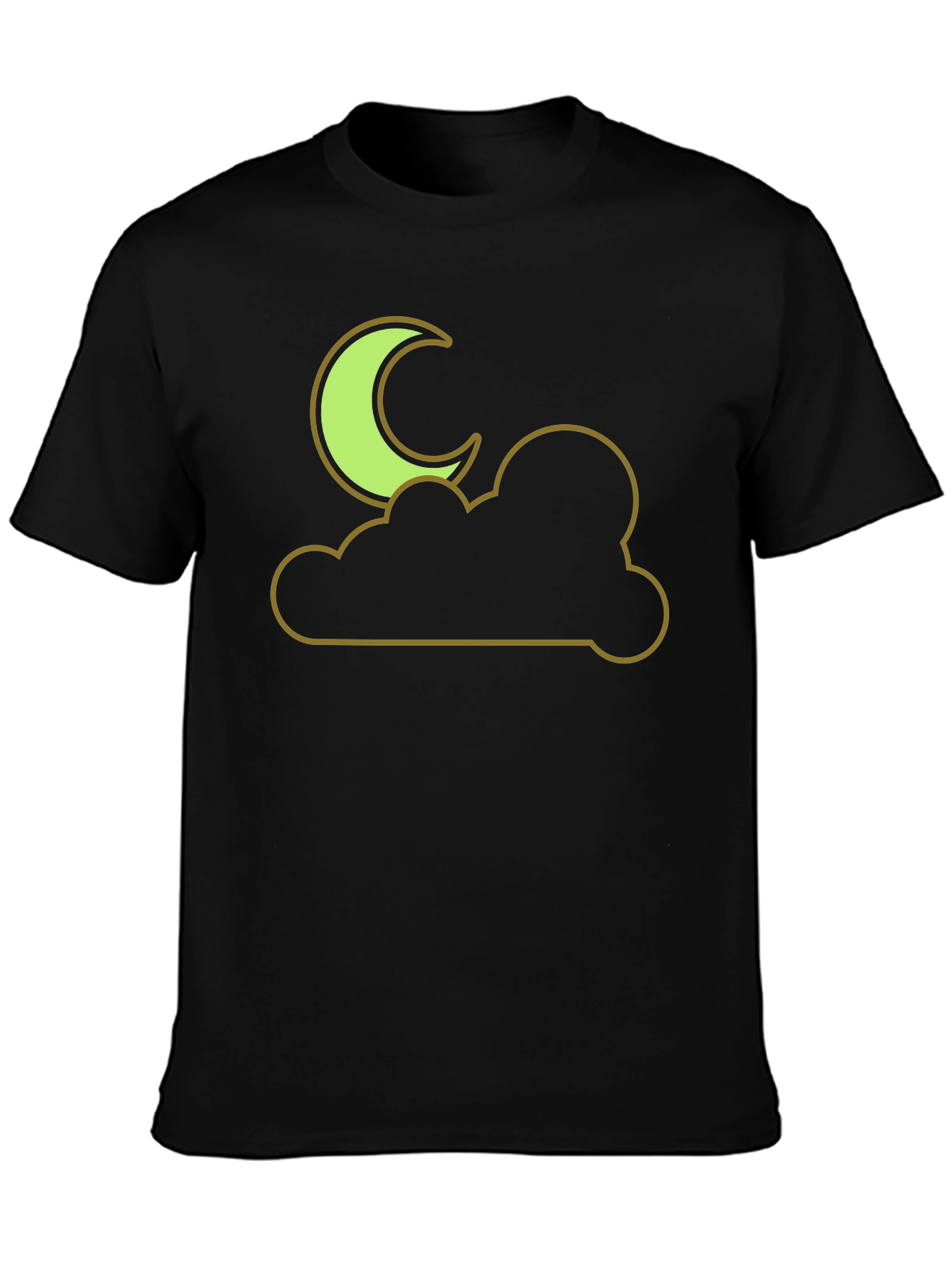 Moon and Cloud Graphic Tee - Night Sky T-Shirt