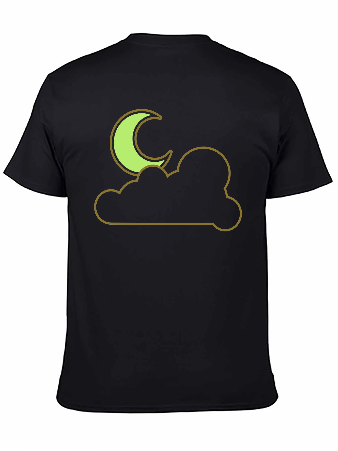 Moon and Cloud Graphic Tee - Night Sky T-Shirt