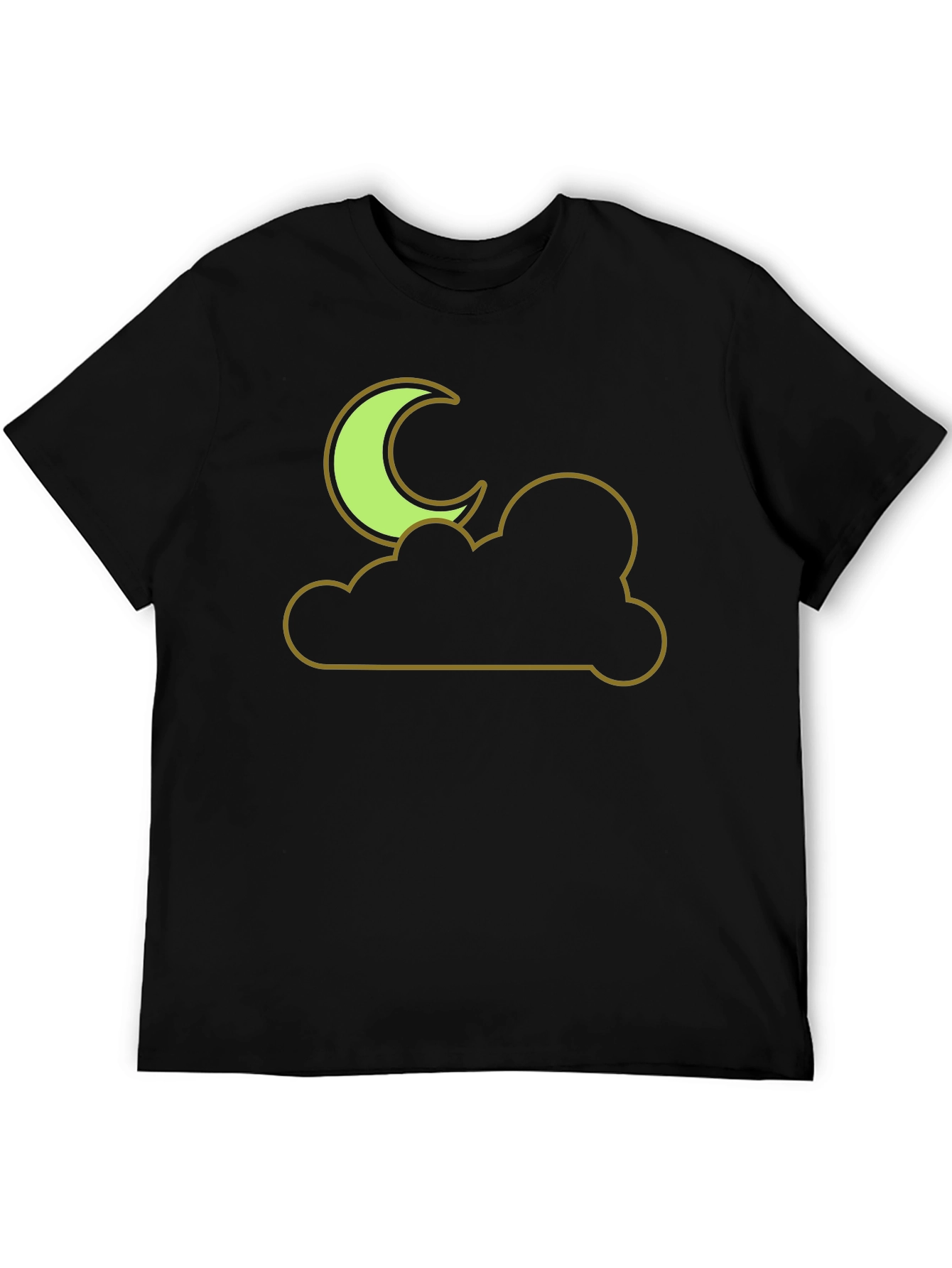 Moon and Cloud Graphic Tee - Night Sky T-Shirt