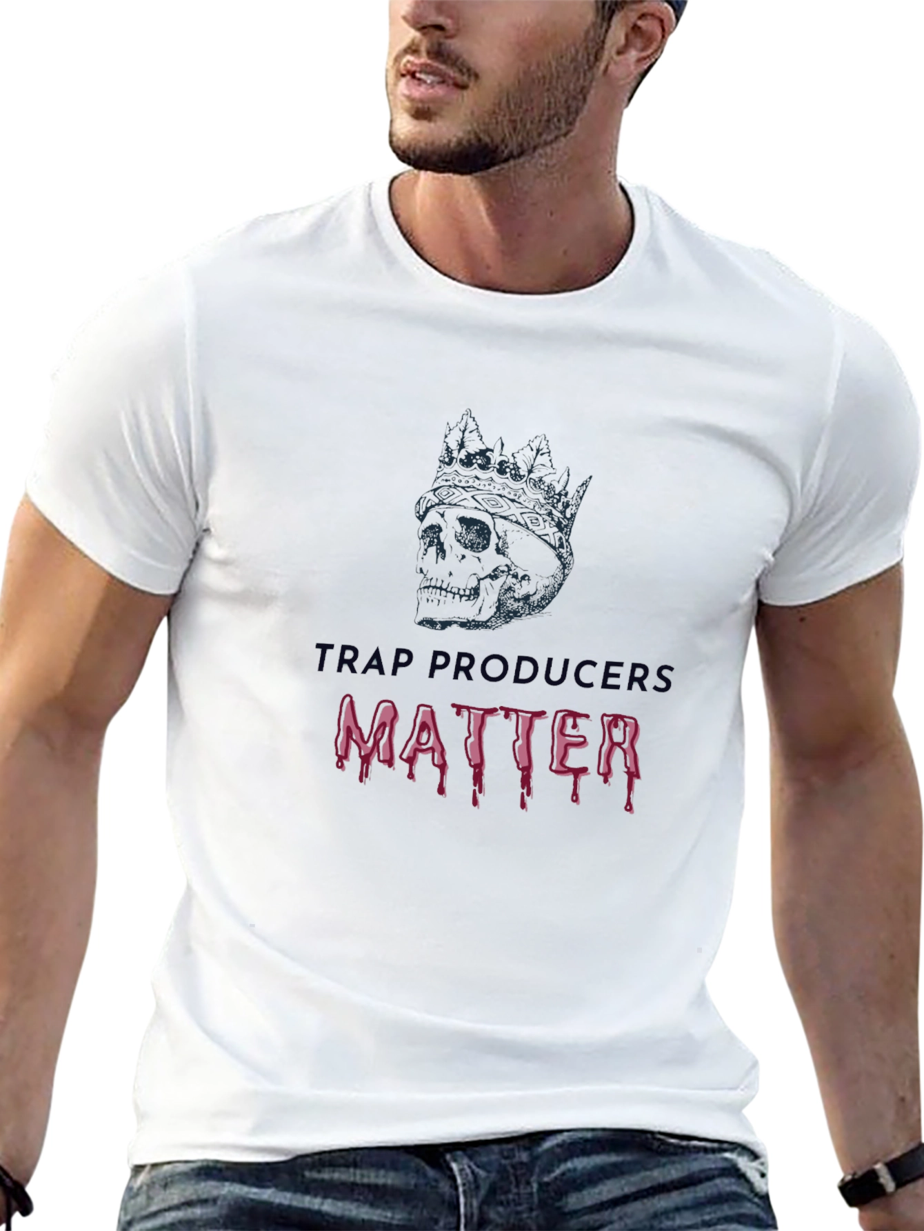 Trap Producers Matter T-Shirt - Skull & Crown Design