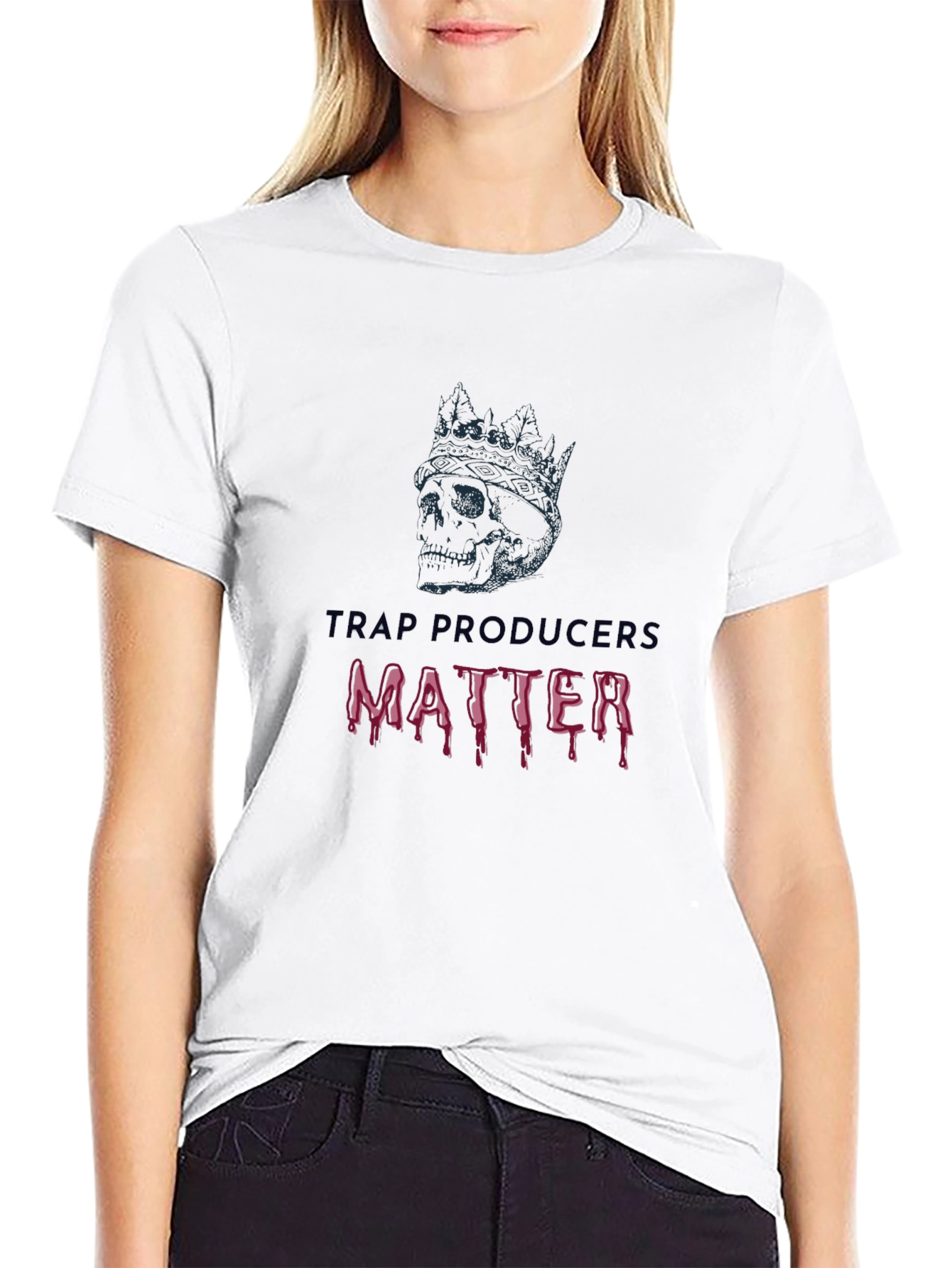Trap Producers Matter T-Shirt - Skull & Crown Design