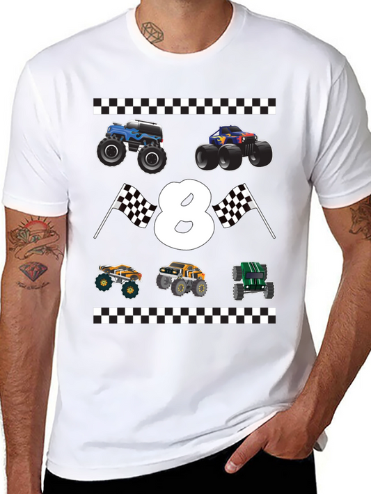 Monster Truck 8th Birthday T-Shirt
