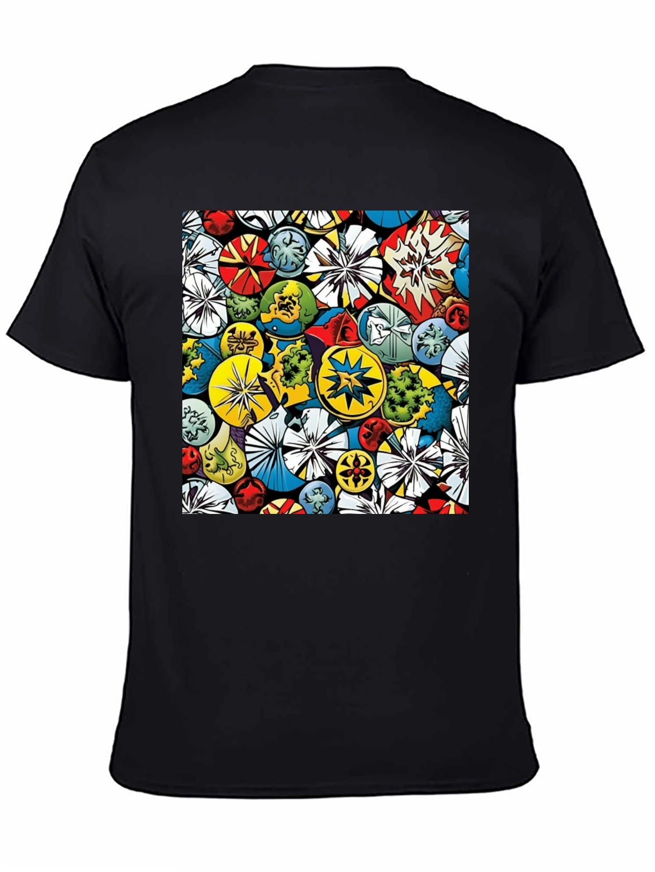 Comic Book Circle Pattern T-Shirt