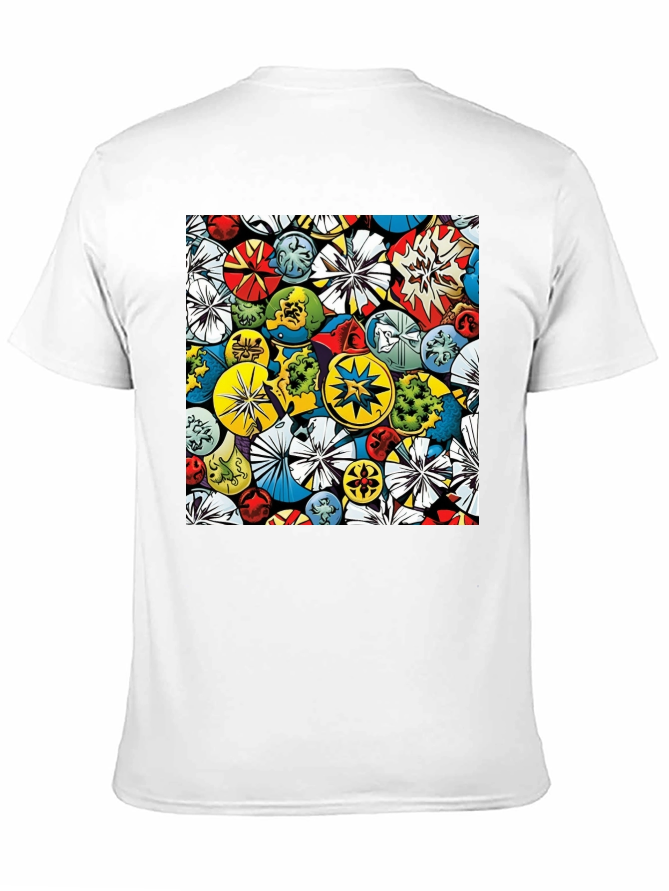 Comic Book Circle Pattern T-Shirt