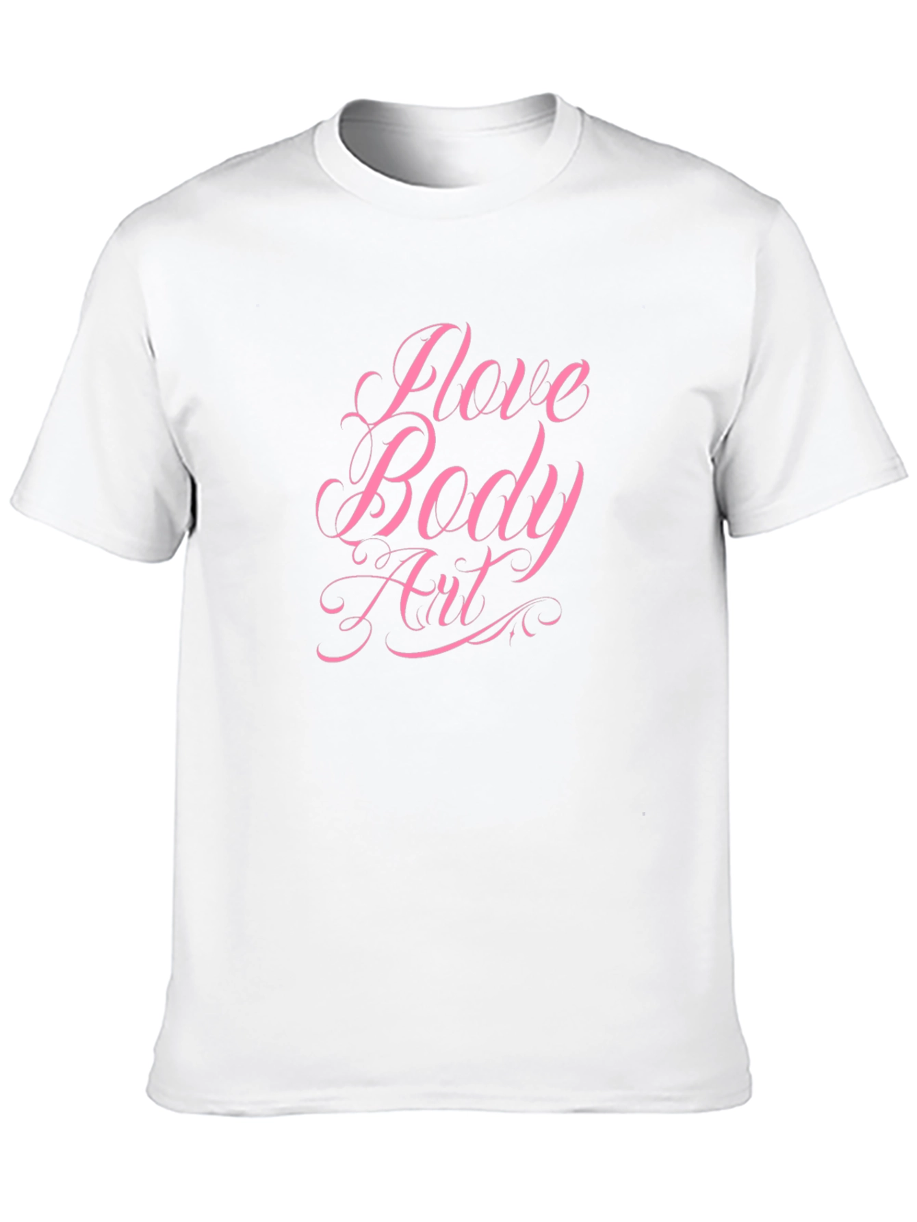 I Love Body Art Black Graphic Tee