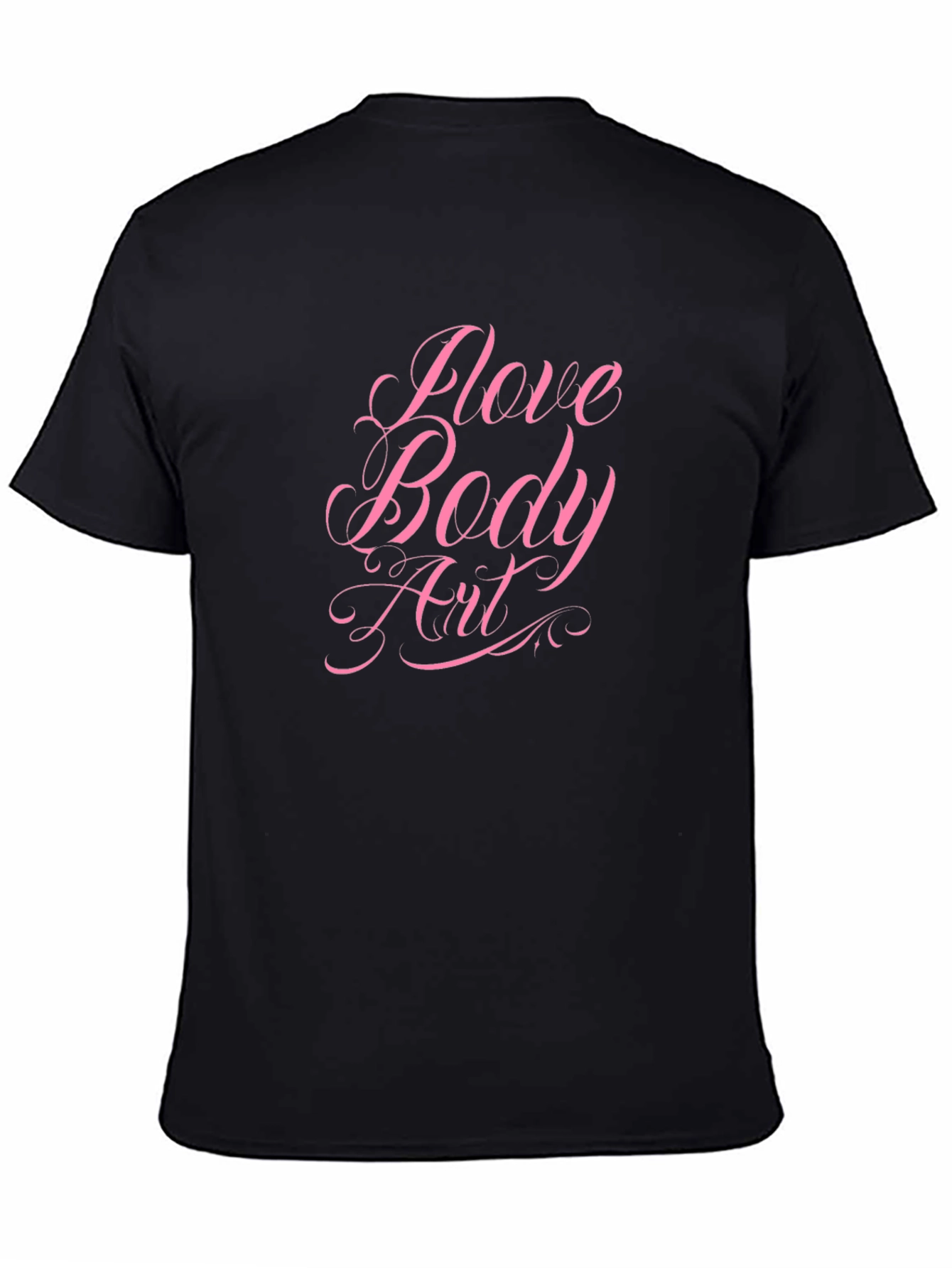 I Love Body Art Black Graphic Tee