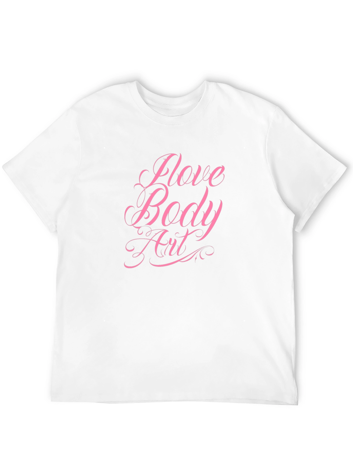 I Love Body Art Black Graphic Tee