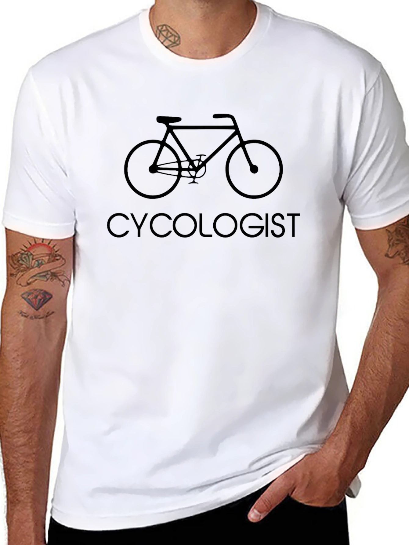 Cycologist Graphic T-Shirt - Mens Black Tee