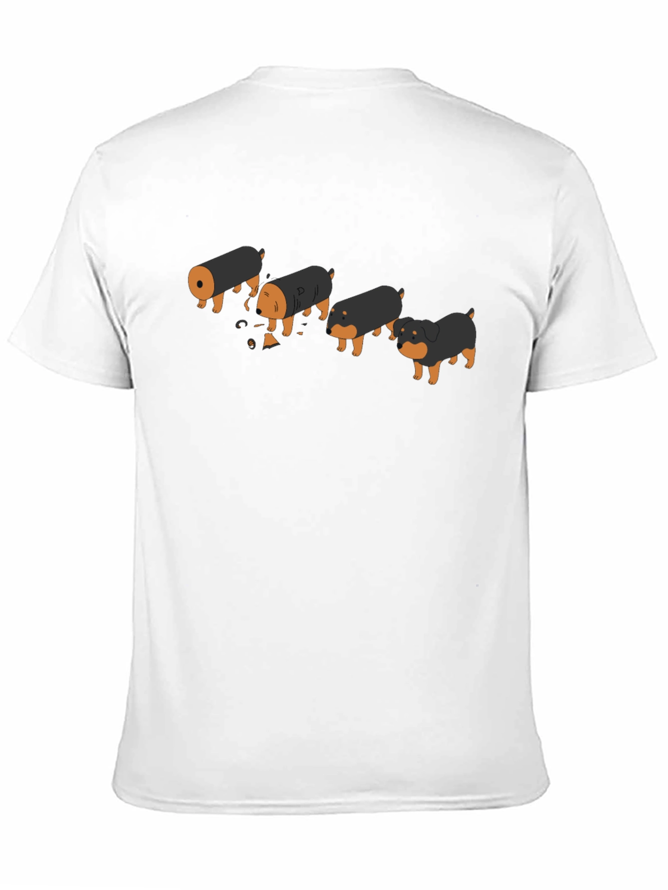 Funny Rottweiler Evolution Black T-Shirt