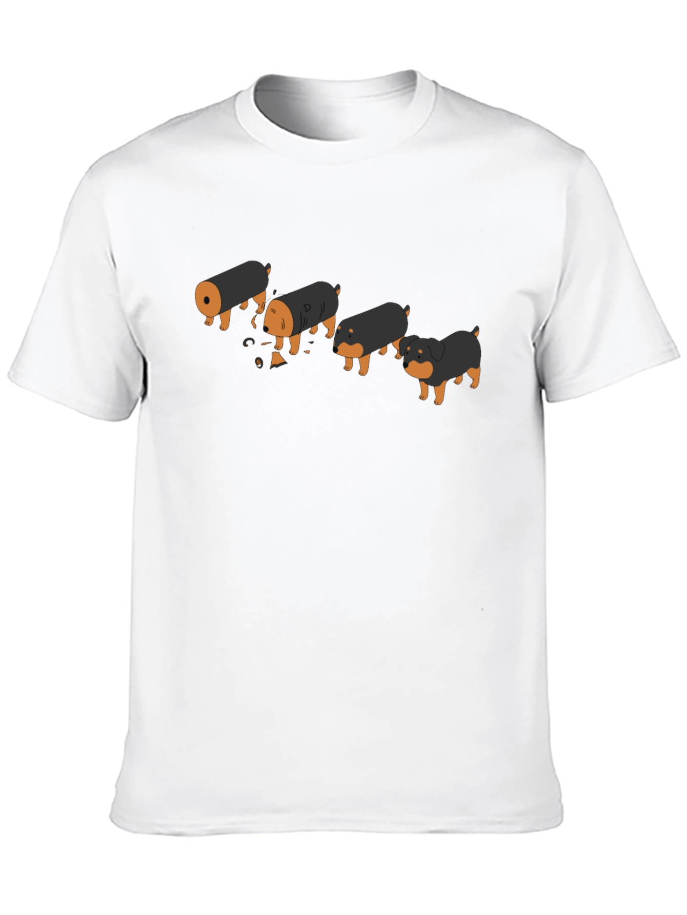 Funny Rottweiler Evolution Black T-Shirt