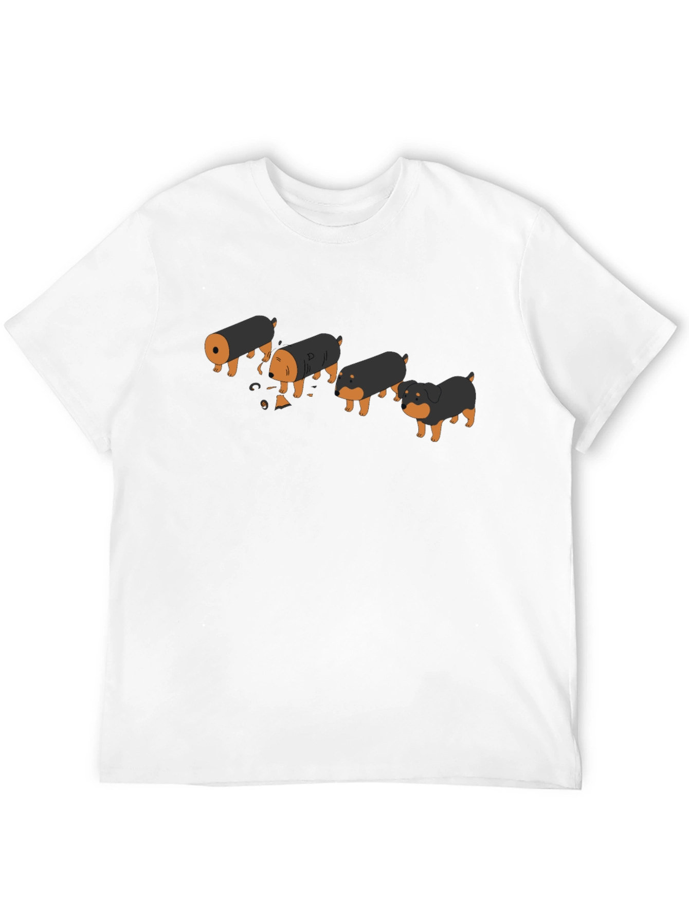 Funny Rottweiler Evolution Black T-Shirt