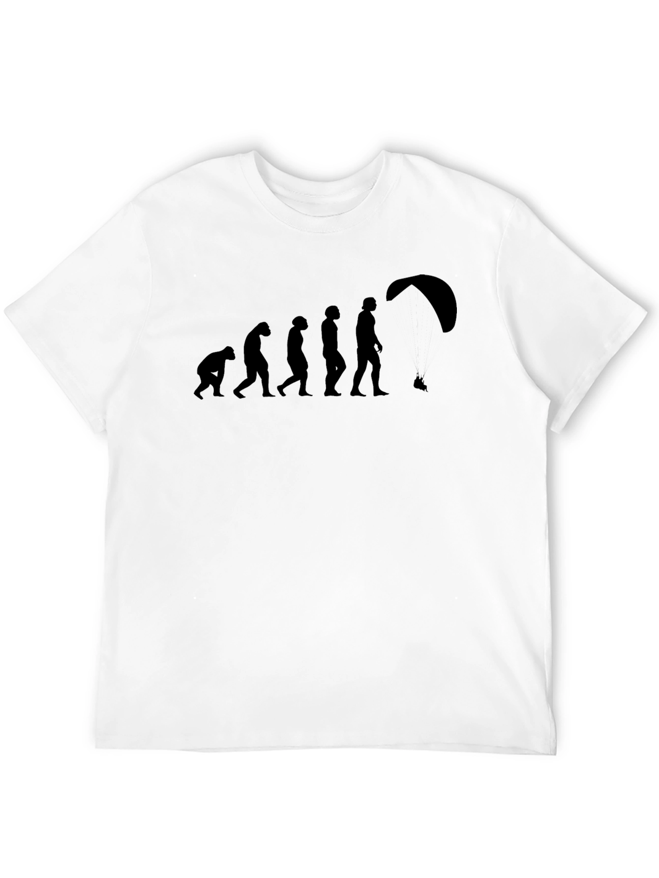 Evolution of Flight T-Shirt - Black Fun Design