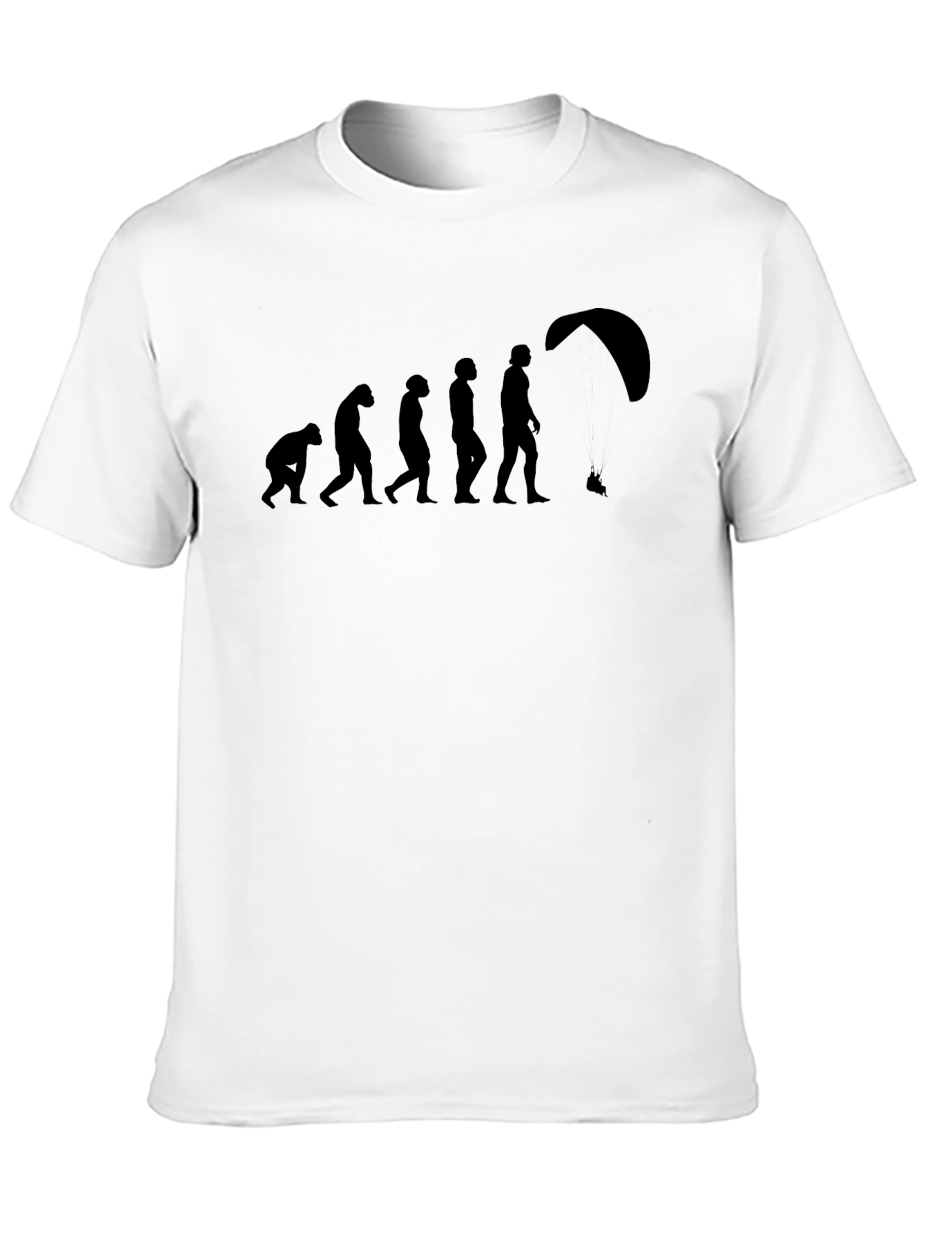 Evolution of Flight T-Shirt - Black Fun Design