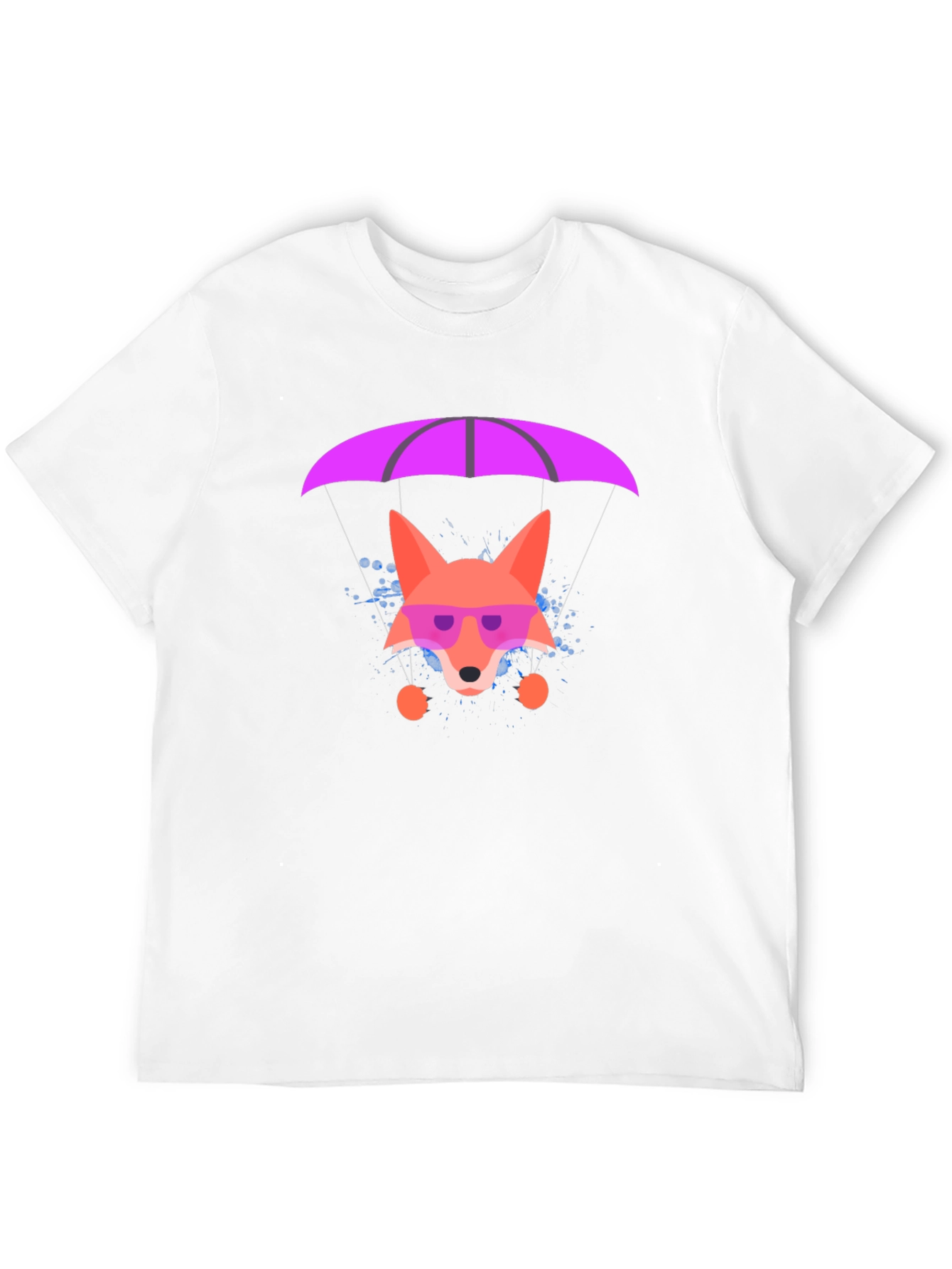 Parachute Fox Graphic Tee - Stylish Black T-Shirt