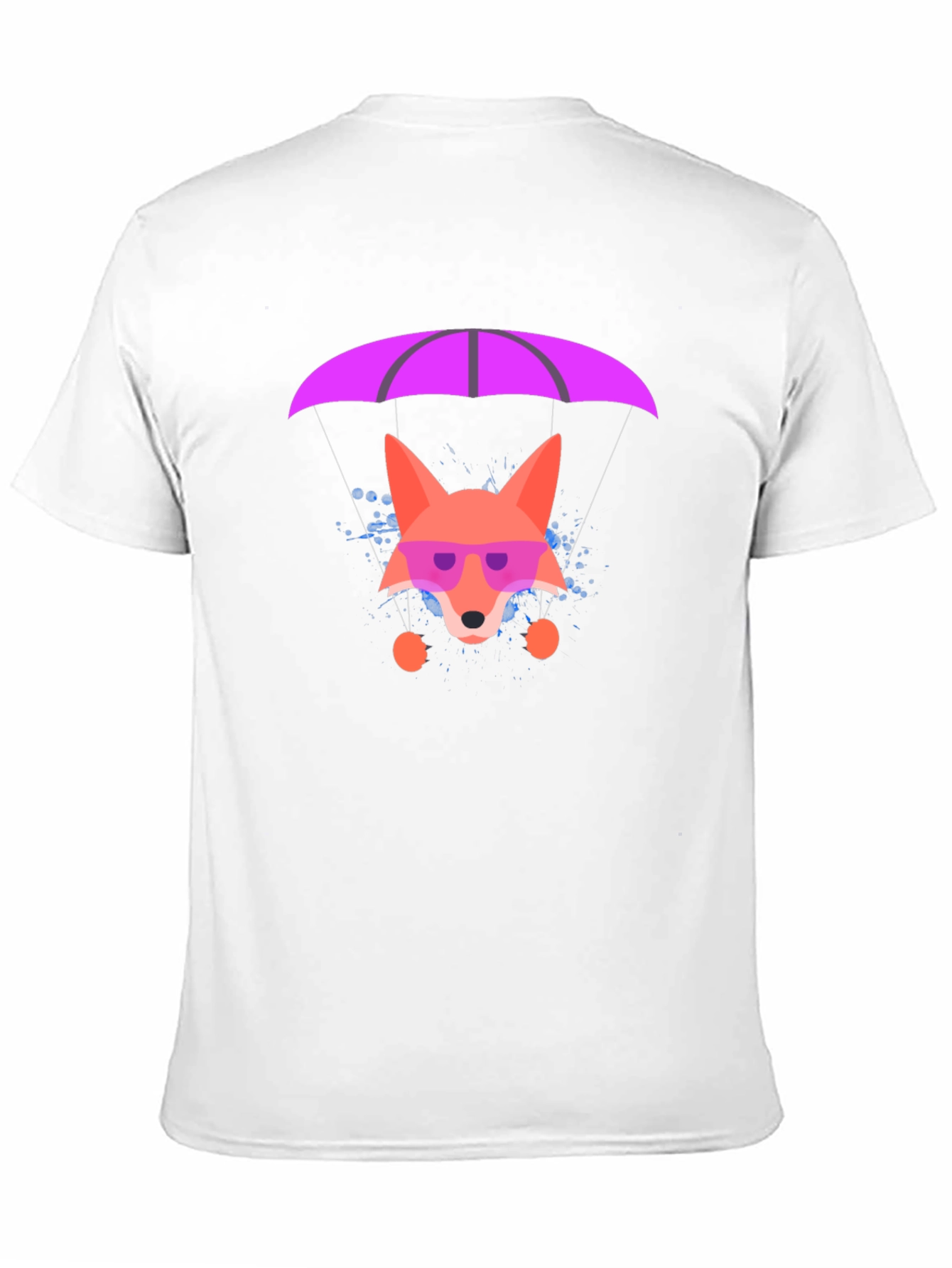 Parachute Fox Graphic Tee - Stylish Black T-Shirt