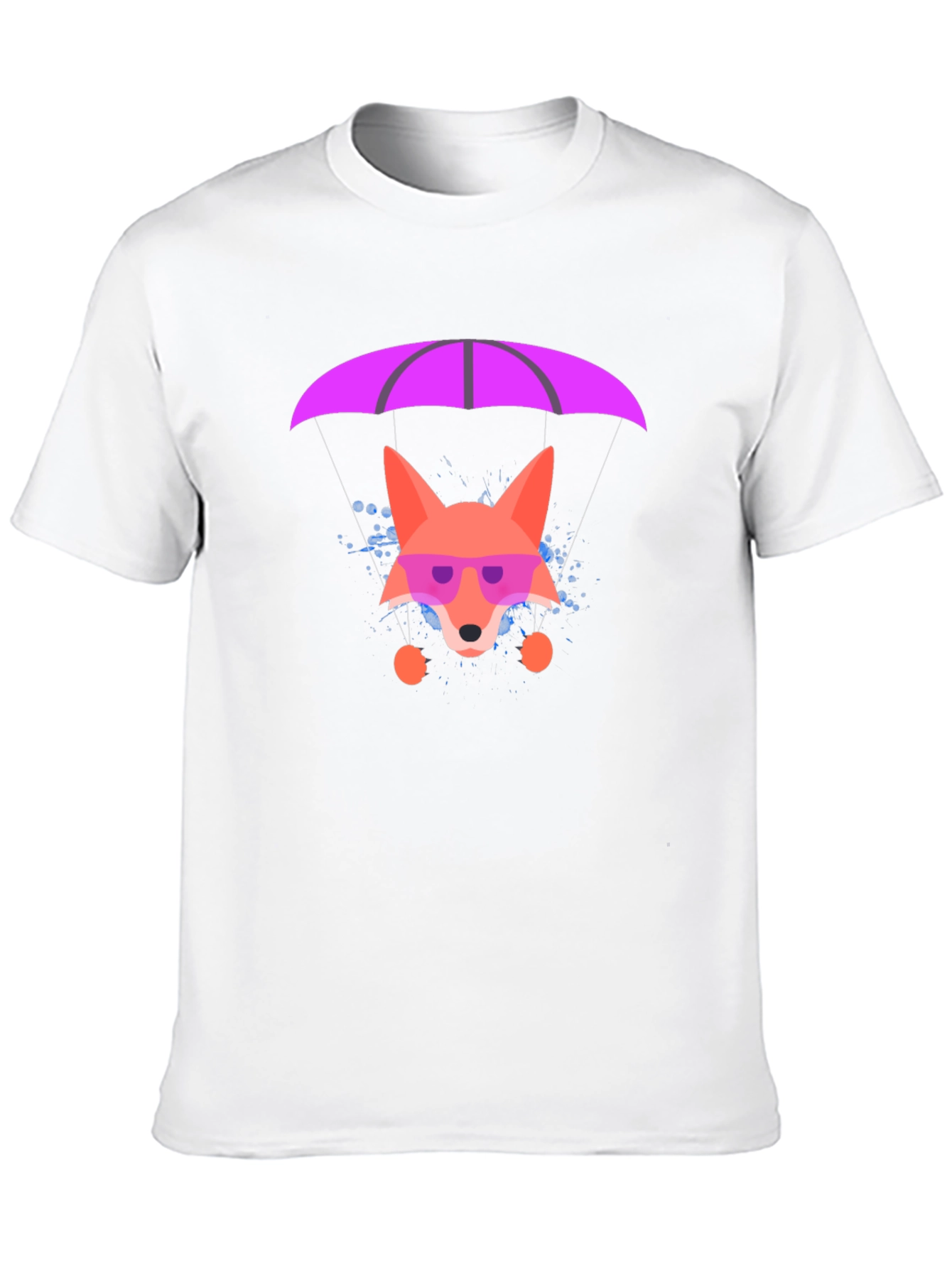 Parachute Fox Graphic Tee - Stylish Black T-Shirt